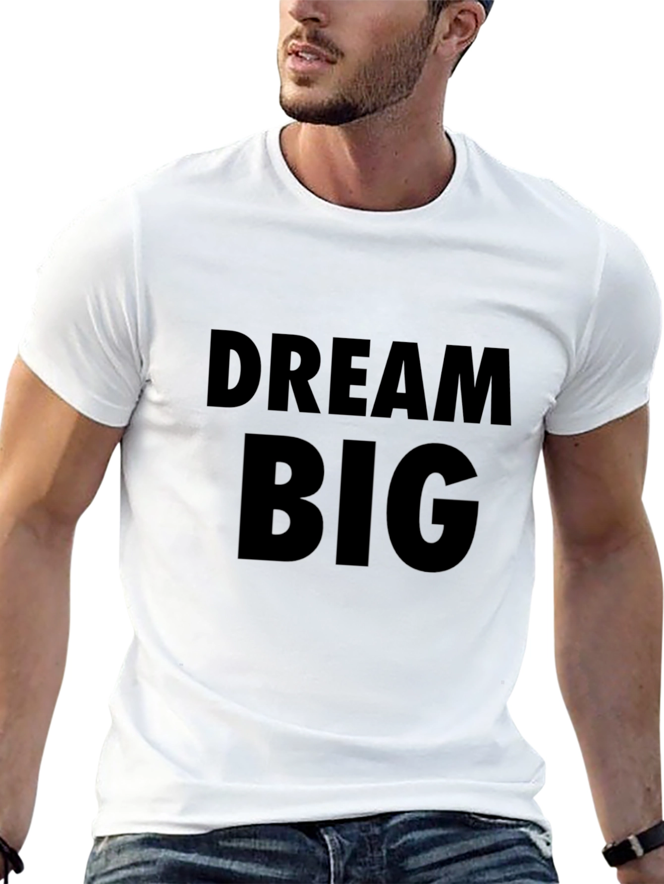 Dream Big Black Graphic Tee