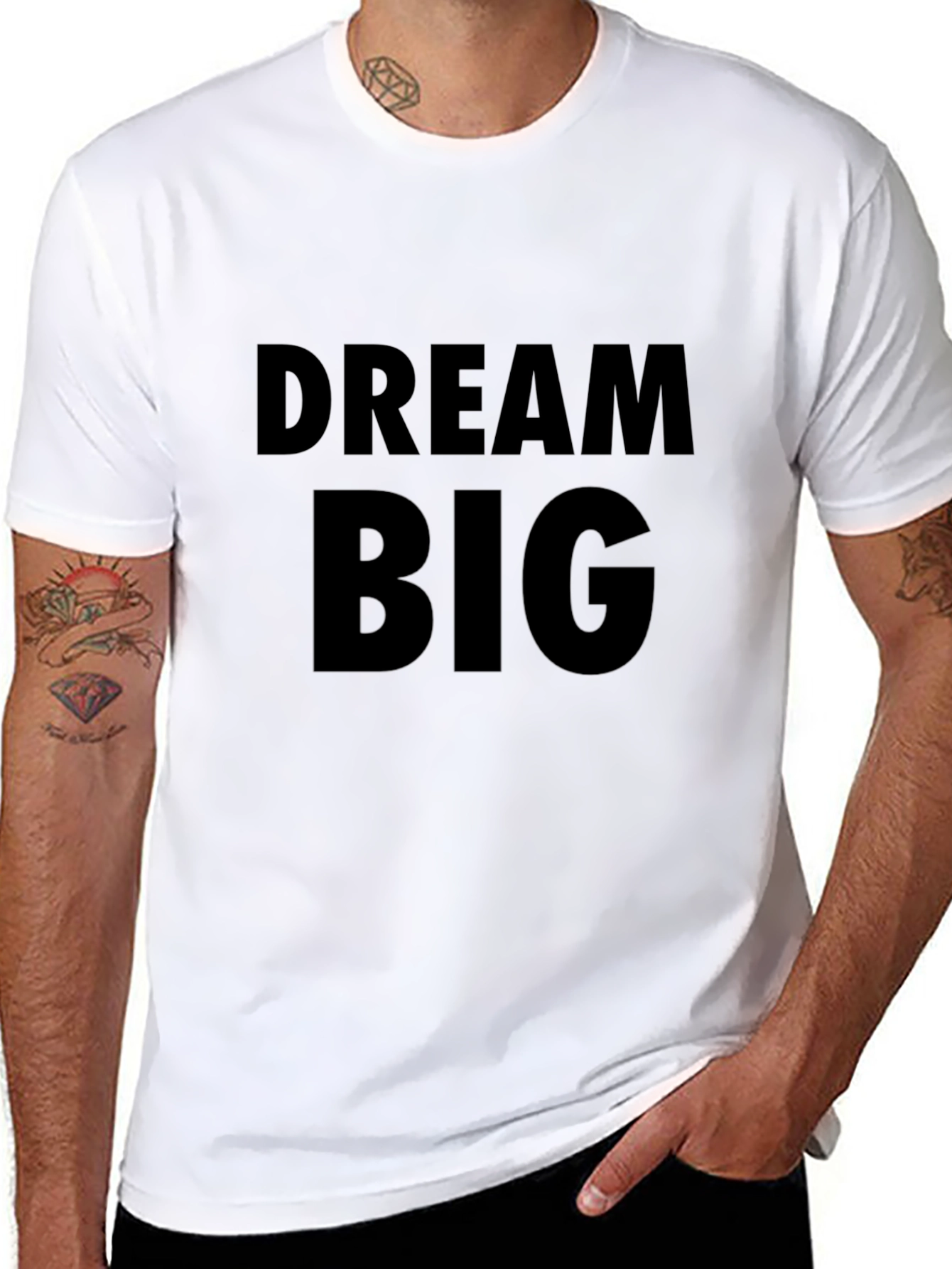 Dream Big Black Graphic Tee