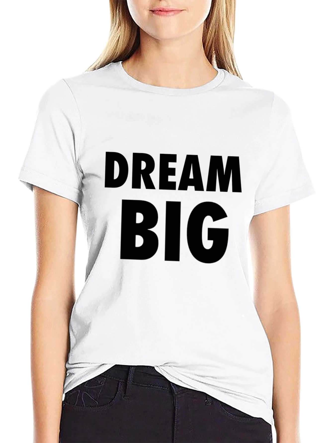 Dream Big Black Graphic Tee