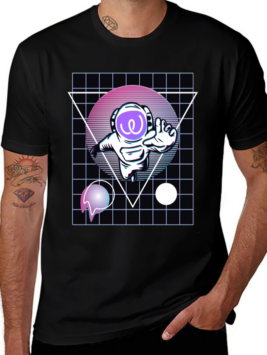 Astronaut Vaporwave T-Shirt - Galaxy Style