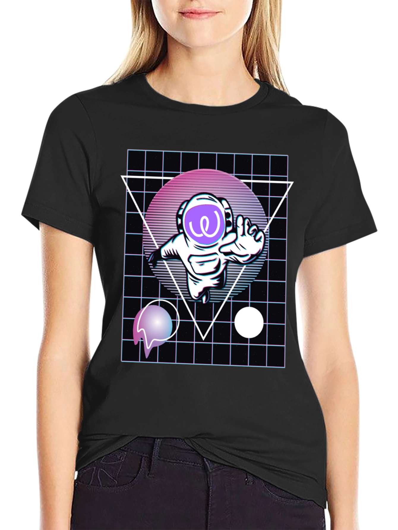 Astronaut Vaporwave T-Shirt - Galaxy Style