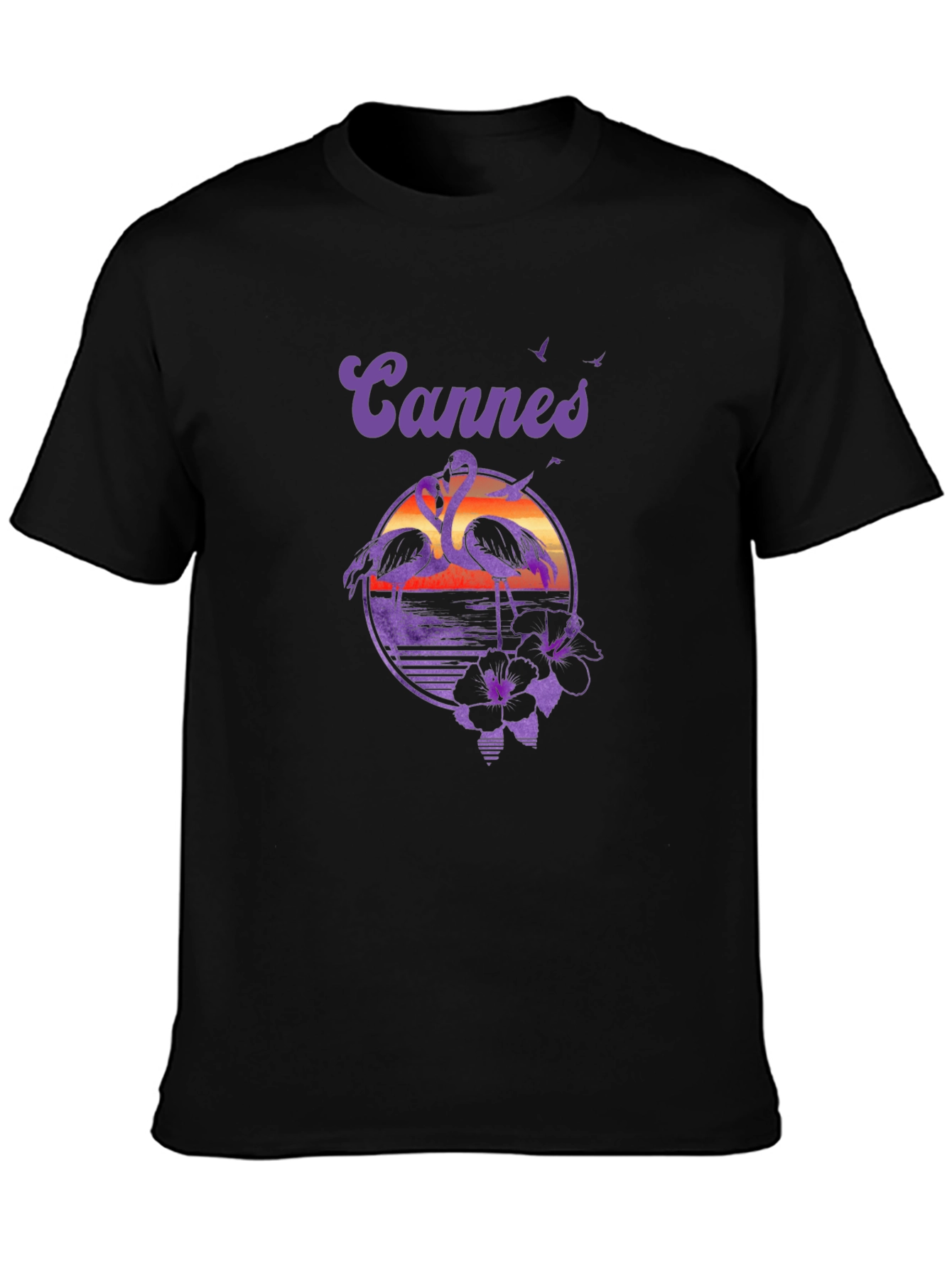 Cannes Flamingo Graphic T-Shirt