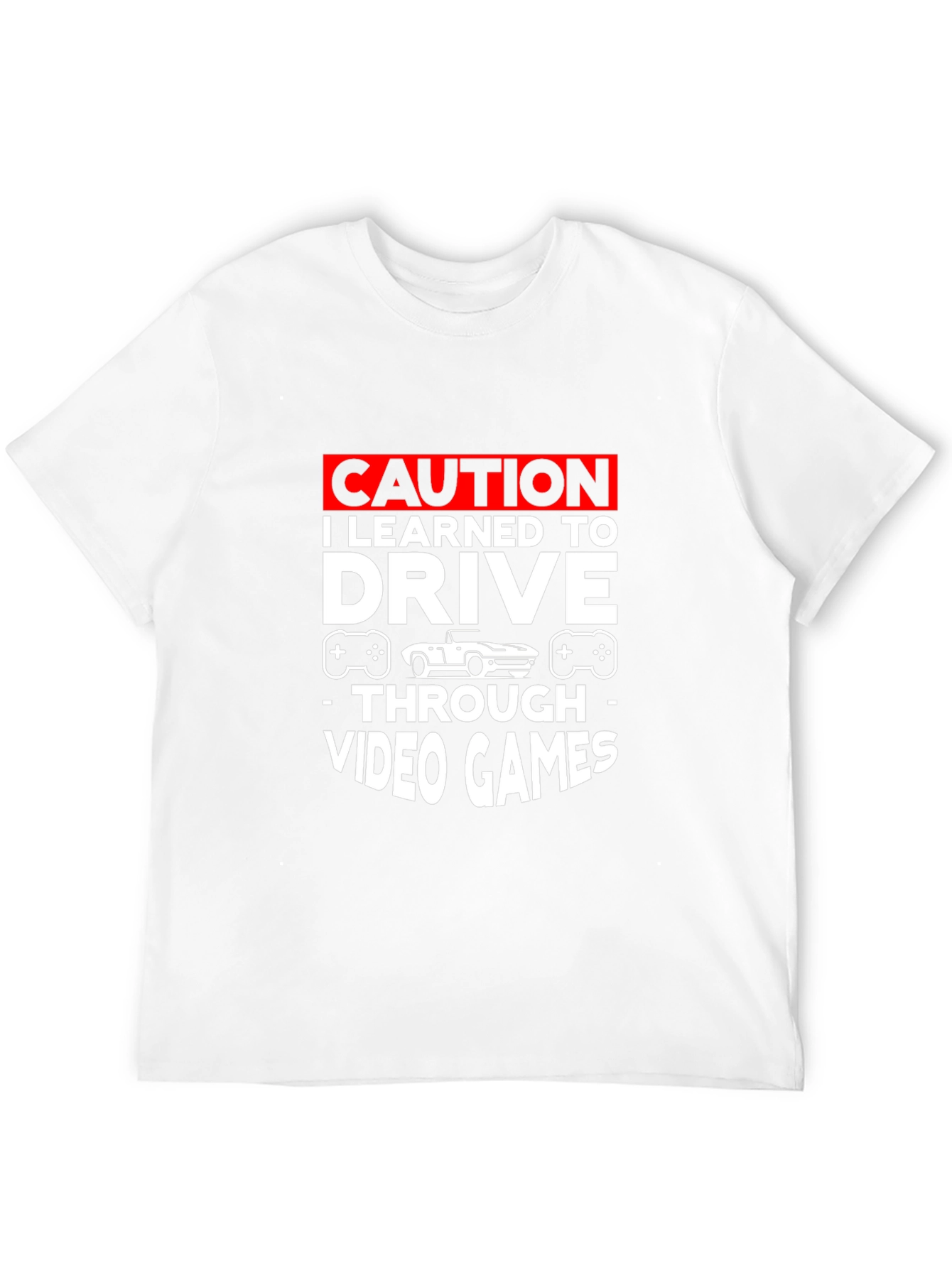 Caution Video Games Driving T-Shirt