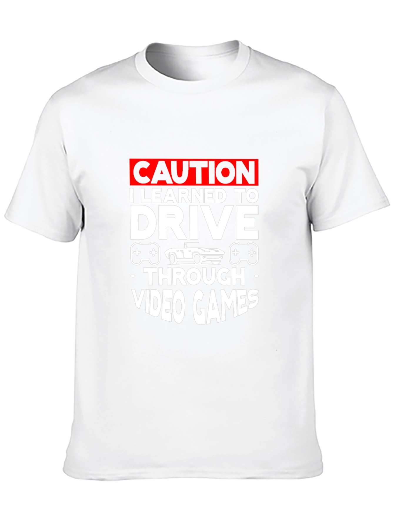 Caution Video Games Driving T-Shirt