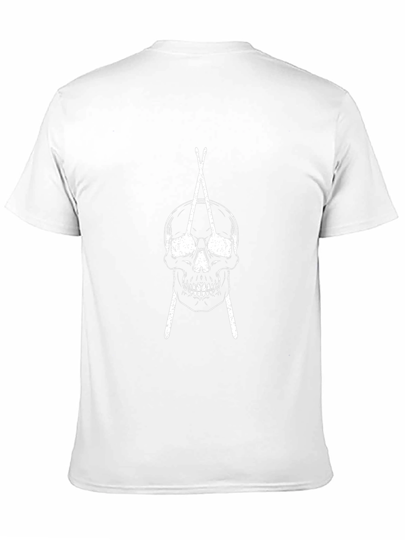 Skull & Drumsticks Graphic T-Shirt
