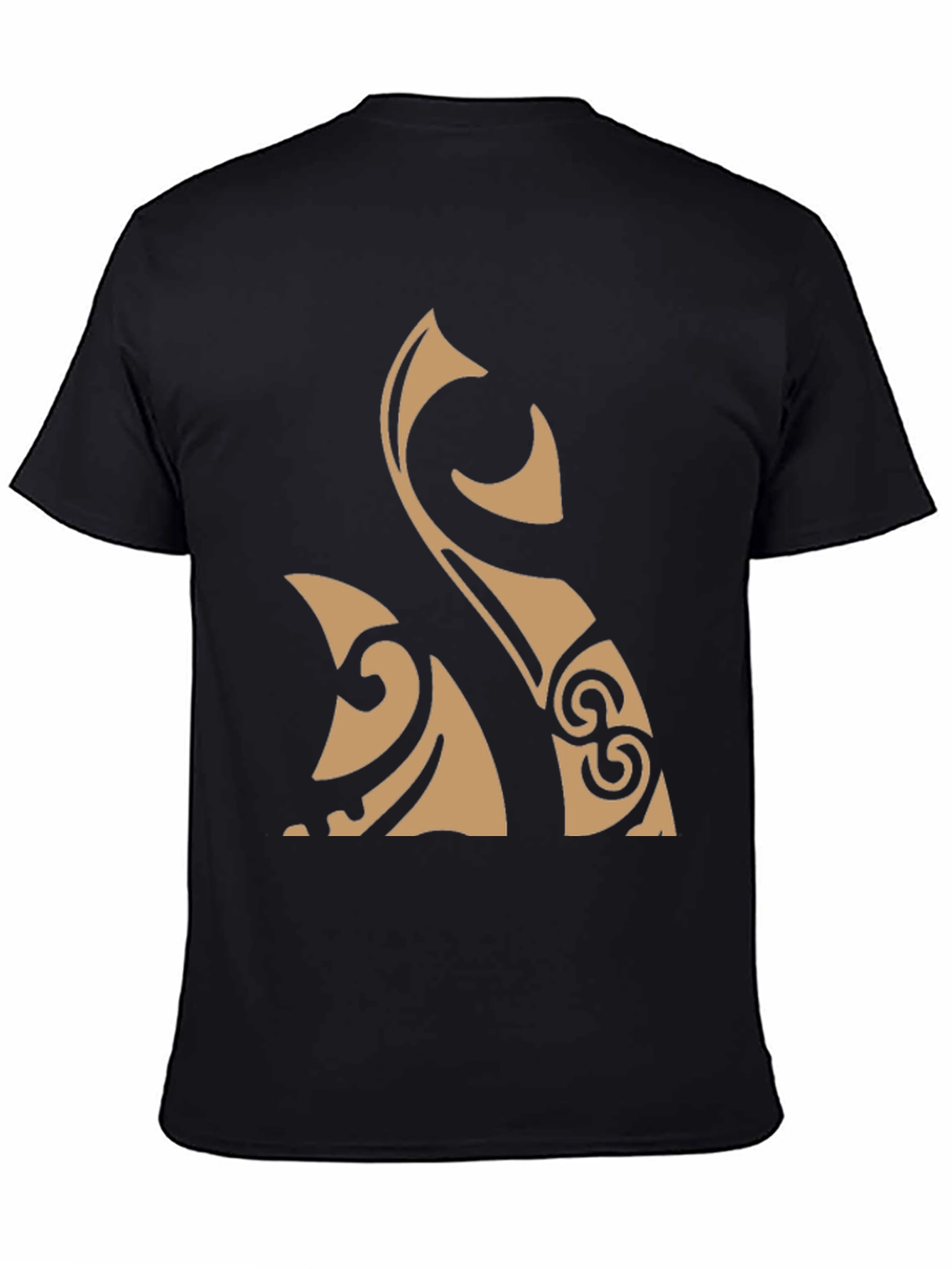 Tribal Design Black T-Shirt