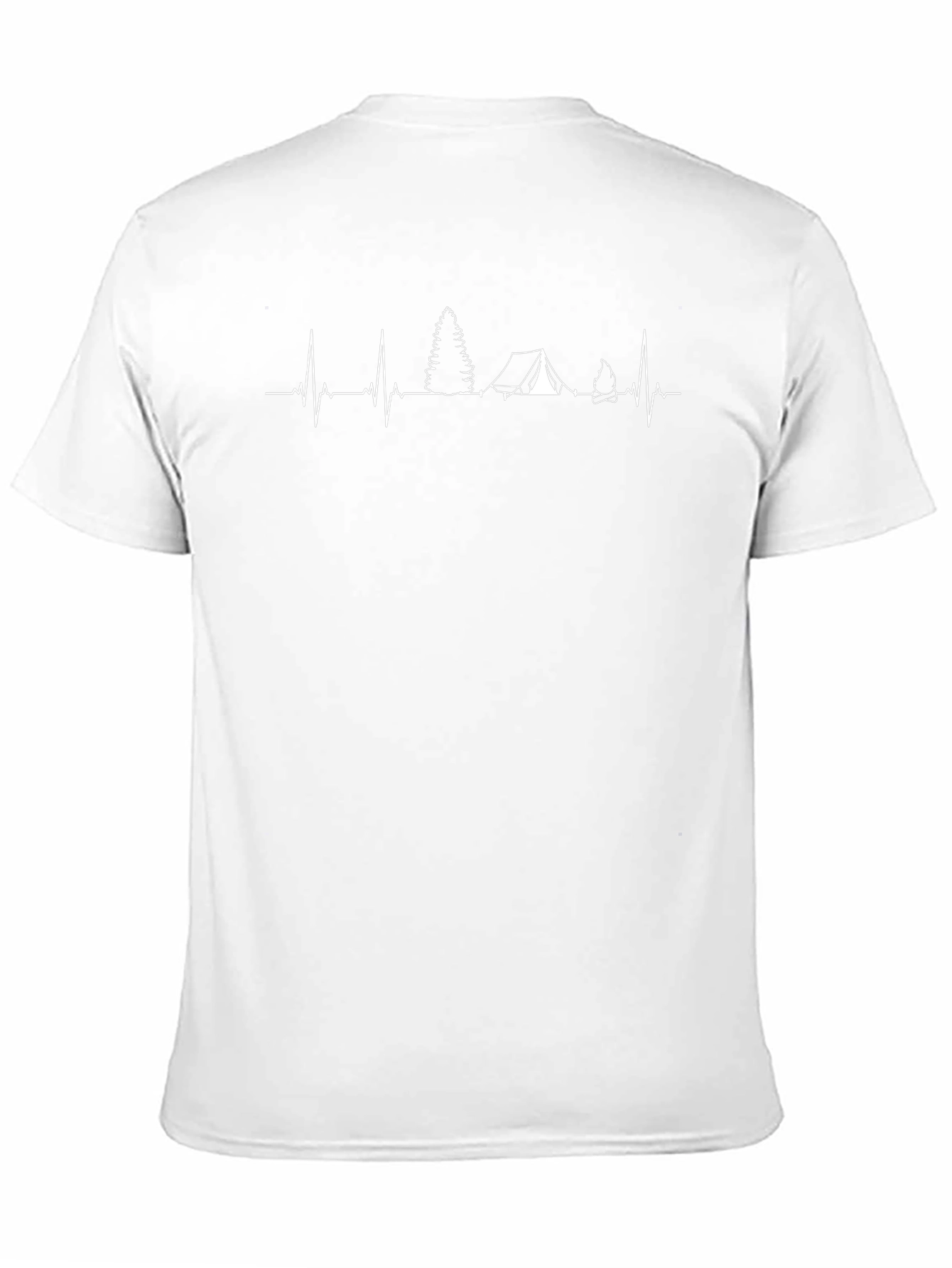 Camping Heartbeat T-Shirt - Nature Lover Tee