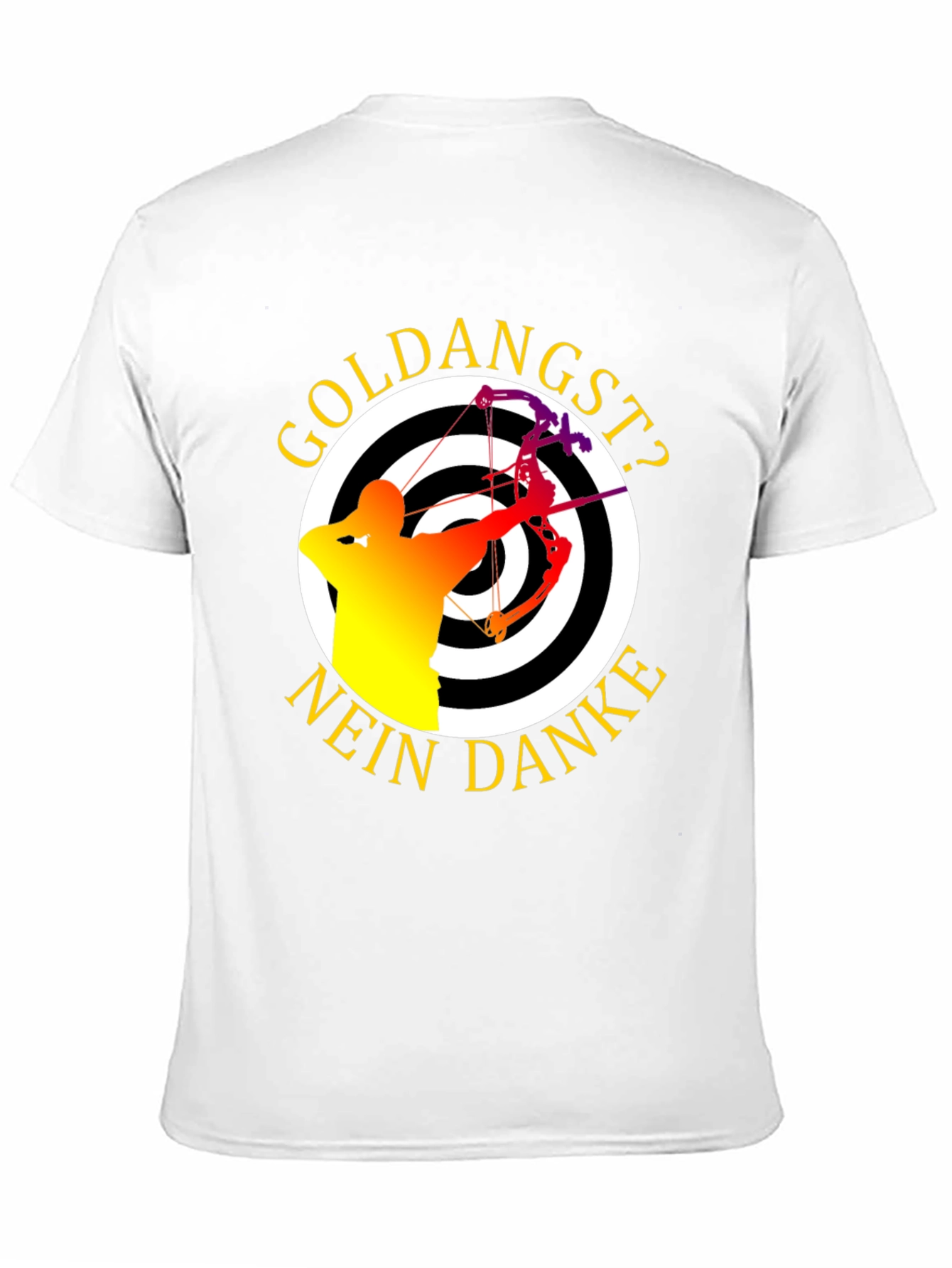 Archery Target T-Shirt - Goldangst? Nein Danke!