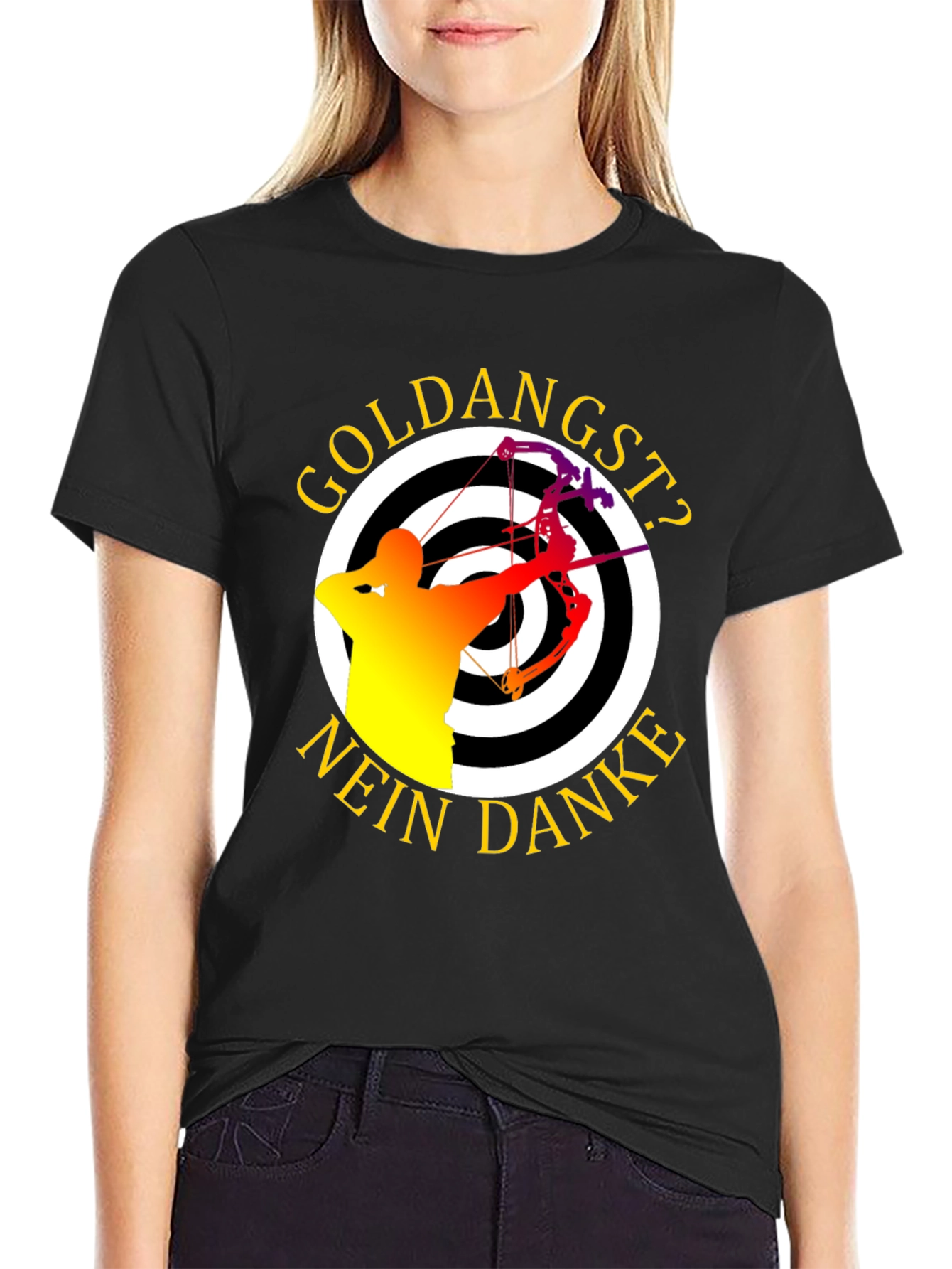 Archery Target T-Shirt - Goldangst? Nein Danke!
