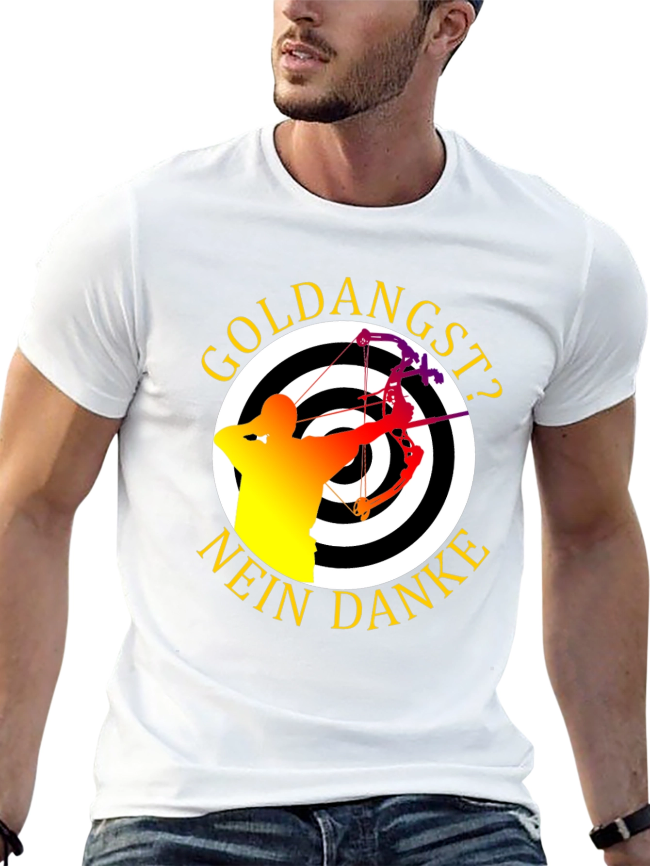 Archery Target T-Shirt - Goldangst? Nein Danke!