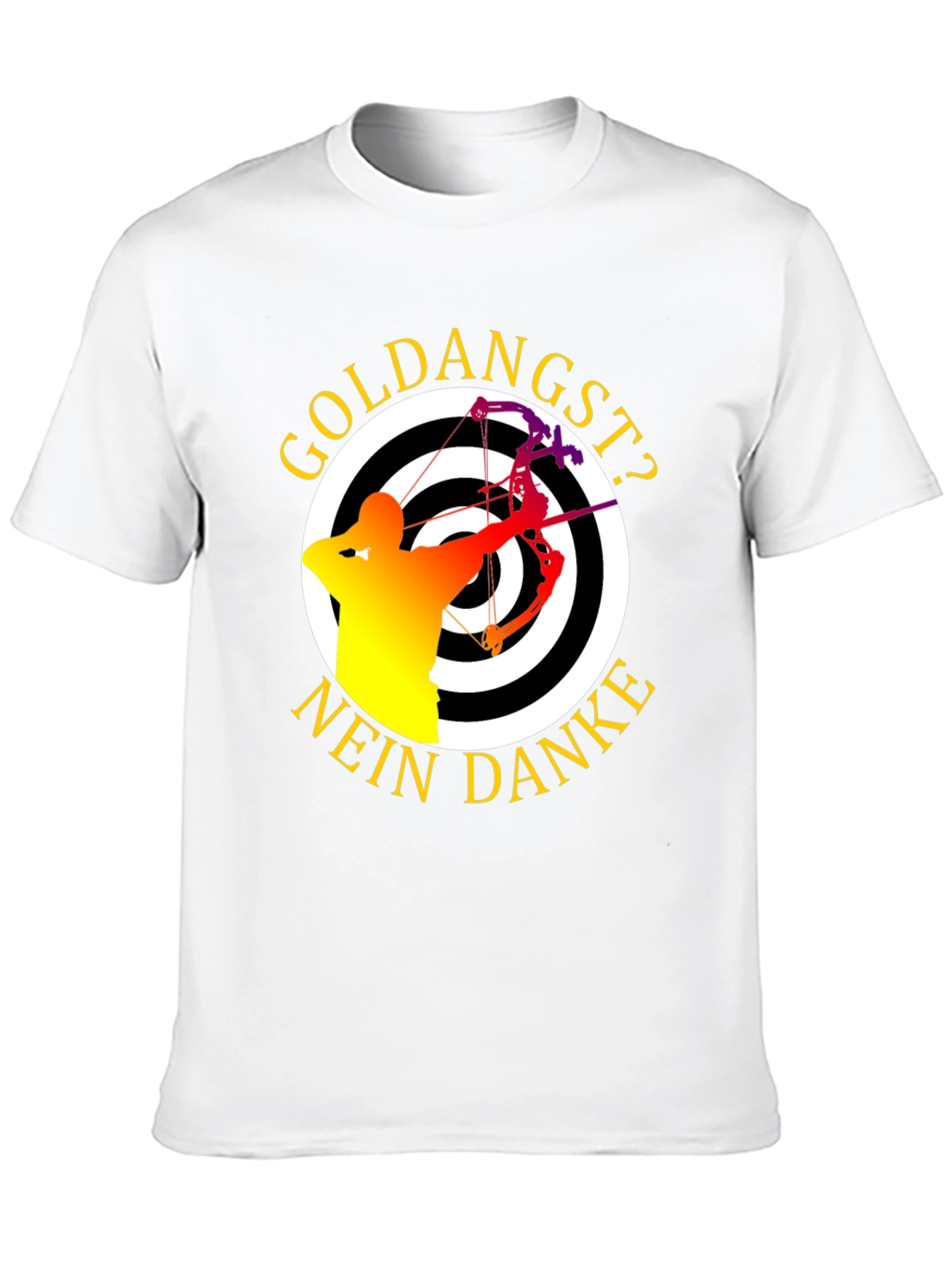 Archery Target T-Shirt - Goldangst? Nein Danke!