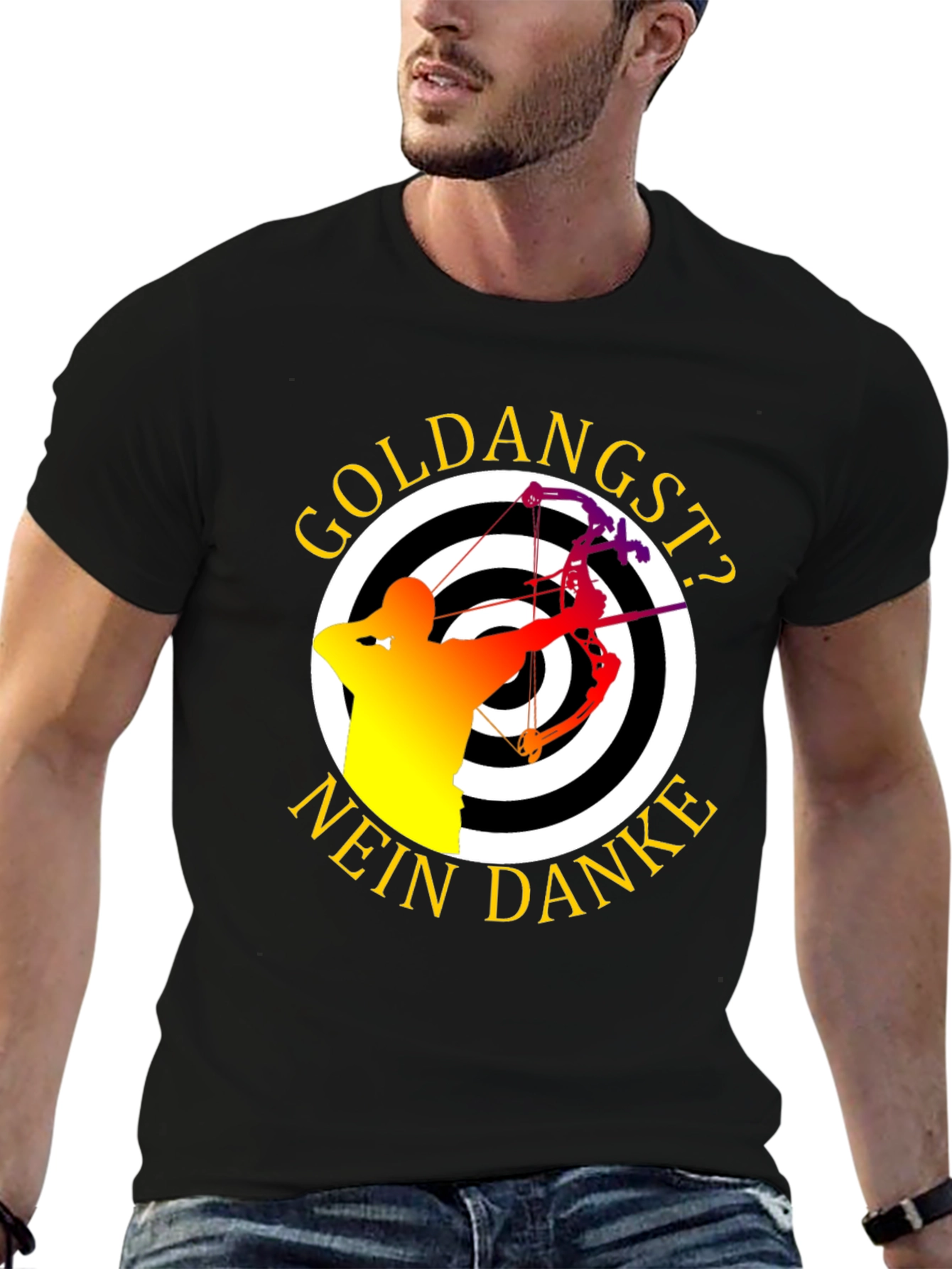Archery Target T-Shirt - Goldangst? Nein Danke!