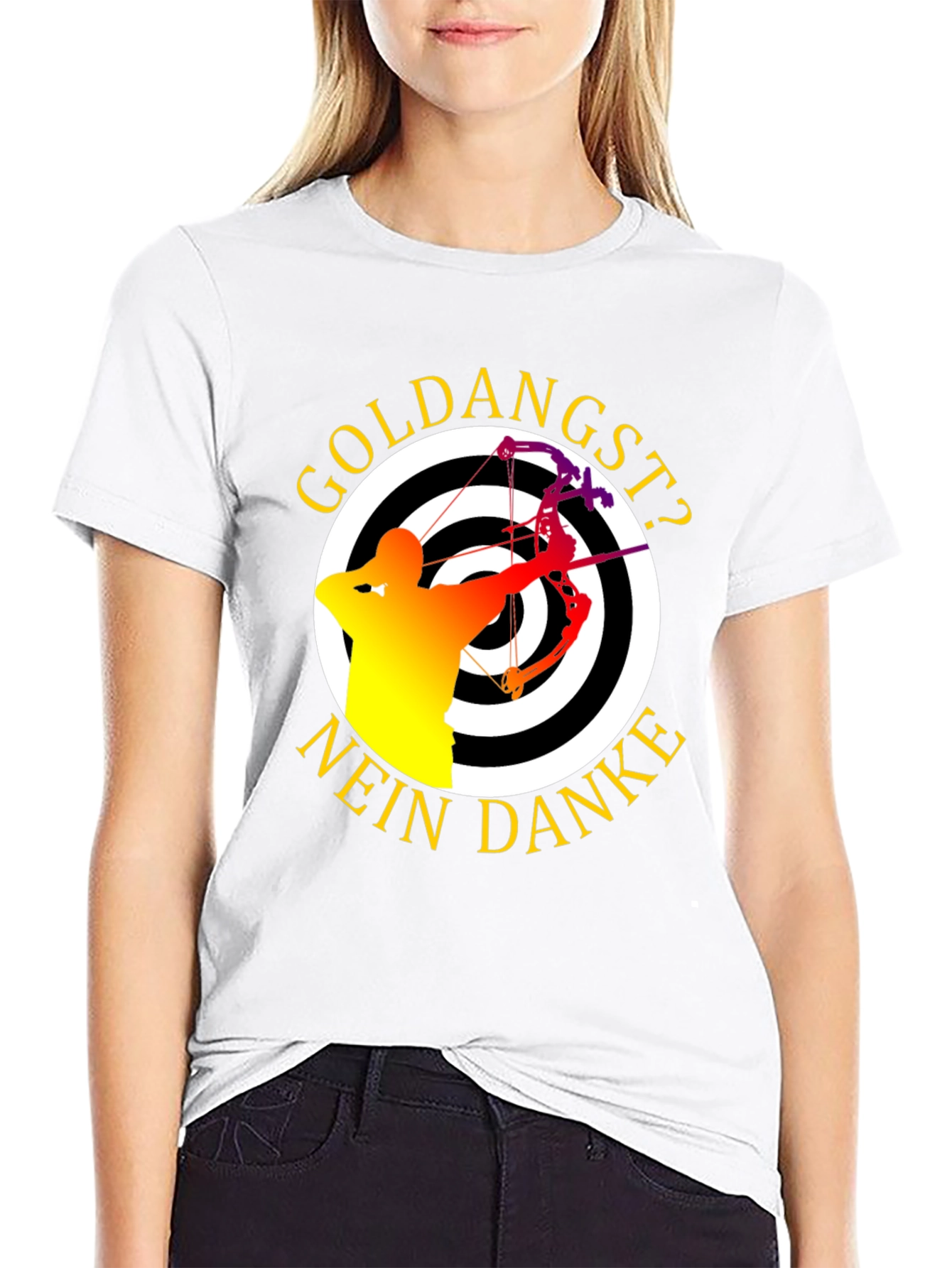 Archery Target T-Shirt - Goldangst? Nein Danke!