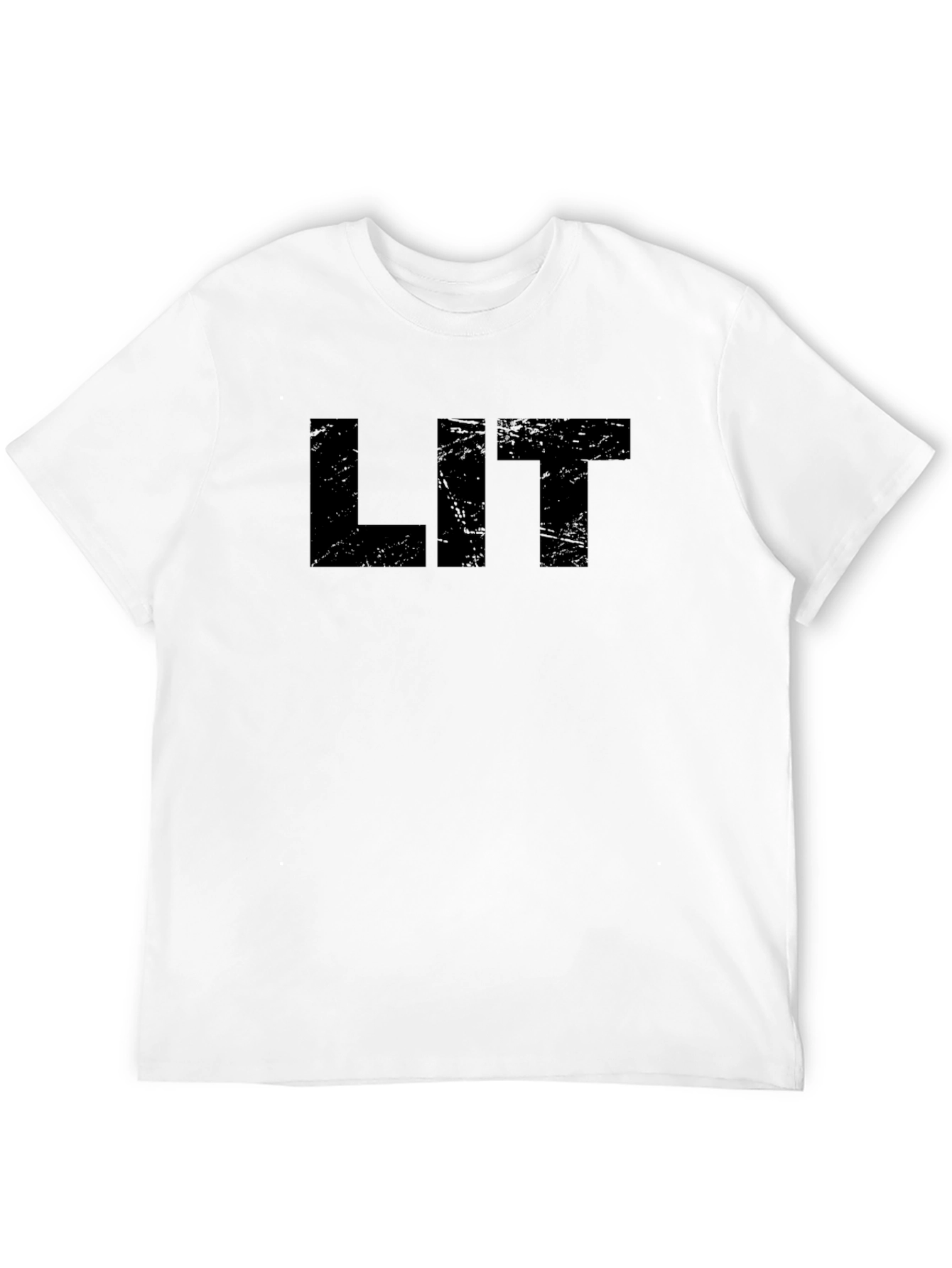 Bold Black LIT Graphic T-Shirt
