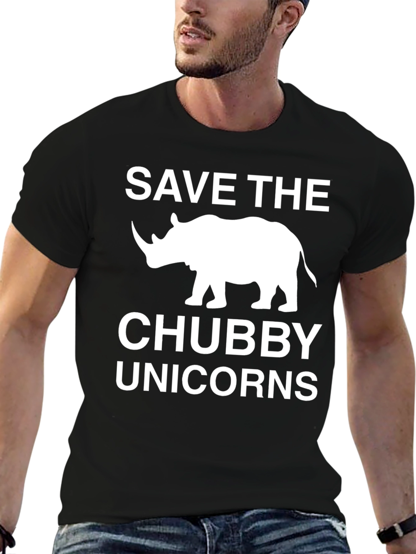 Save the Chubby Unicorns Rhino T-Shirt