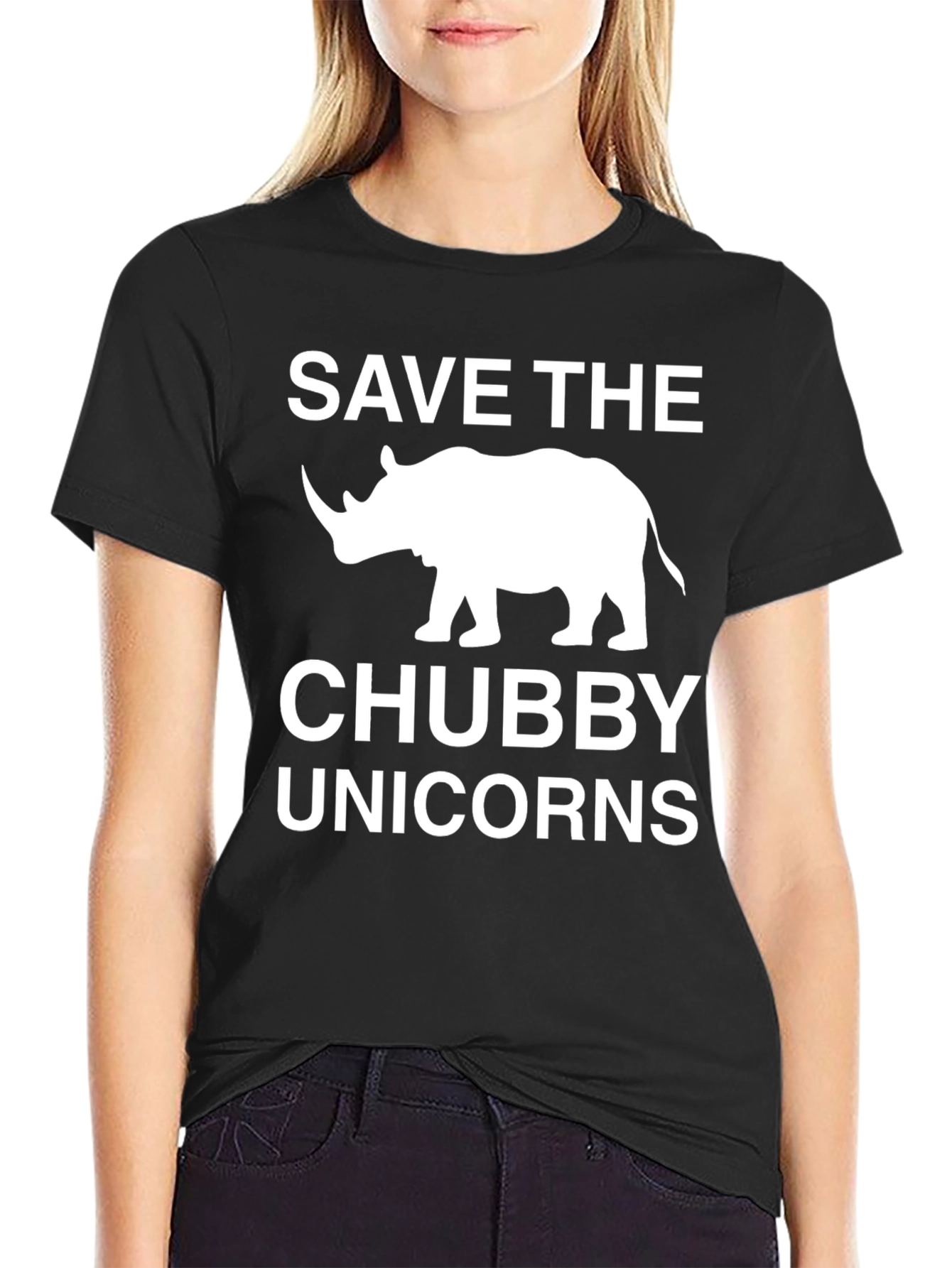 Save the Chubby Unicorns Rhino T-Shirt