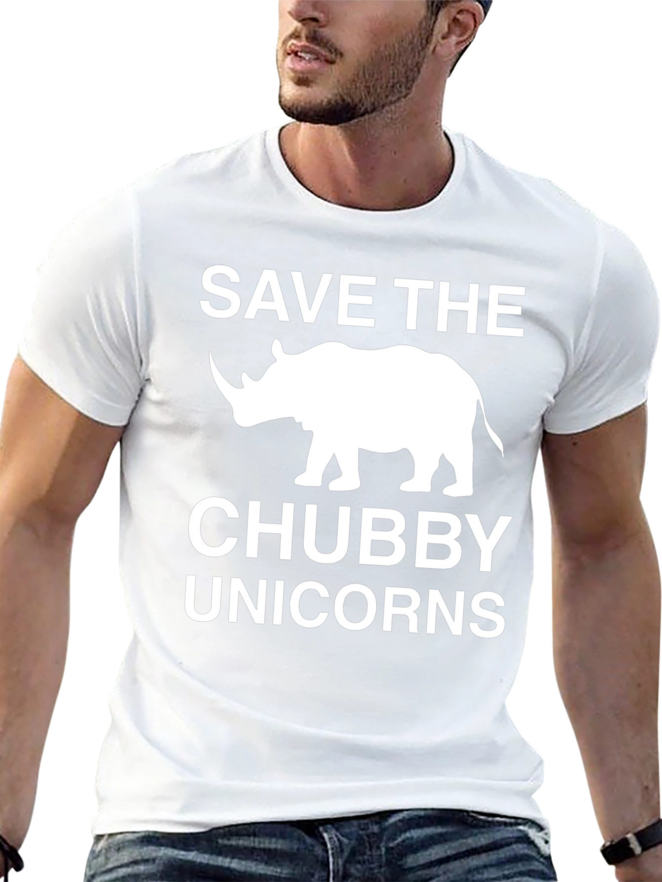Save the Chubby Unicorns Rhino T-Shirt
