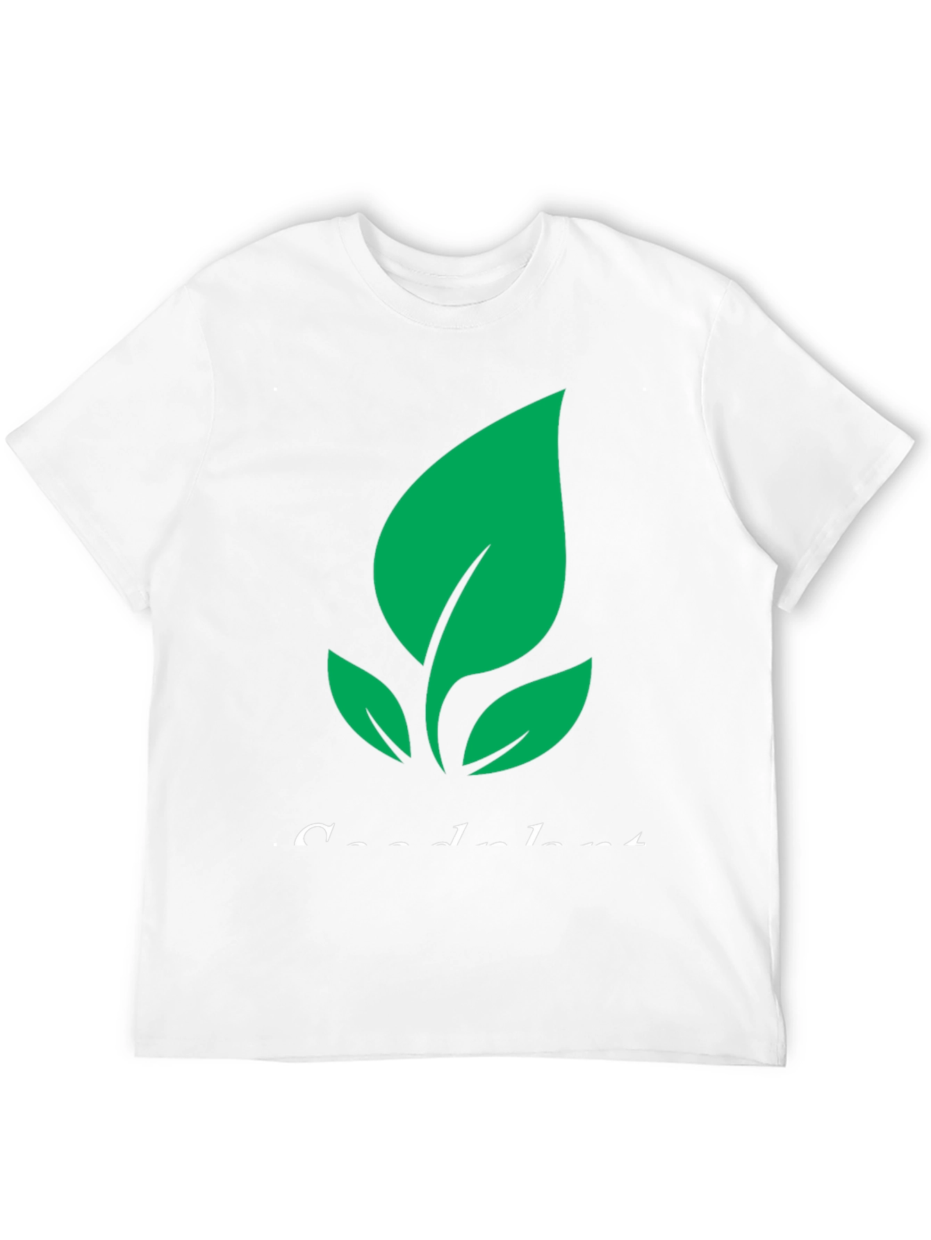 Eco-Friendly Plant Graphic Tee - Black
