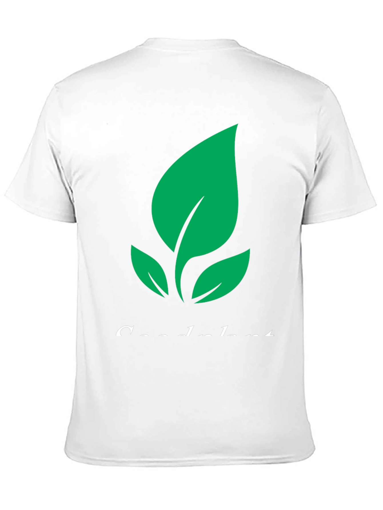 Eco-Friendly Plant Graphic Tee - Black