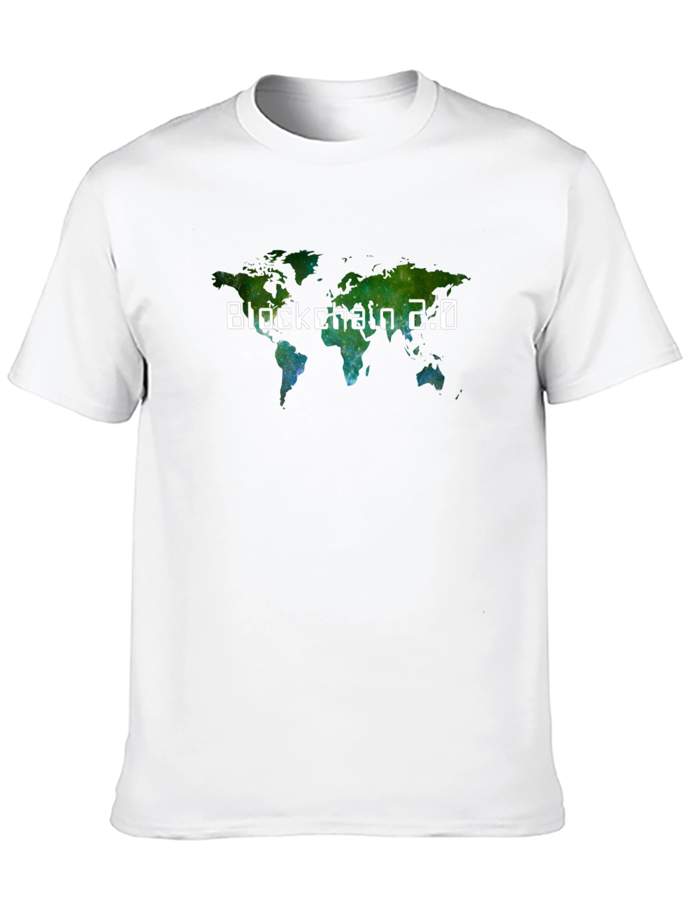 Blockchain 2.0 World Map T-Shirt - Black