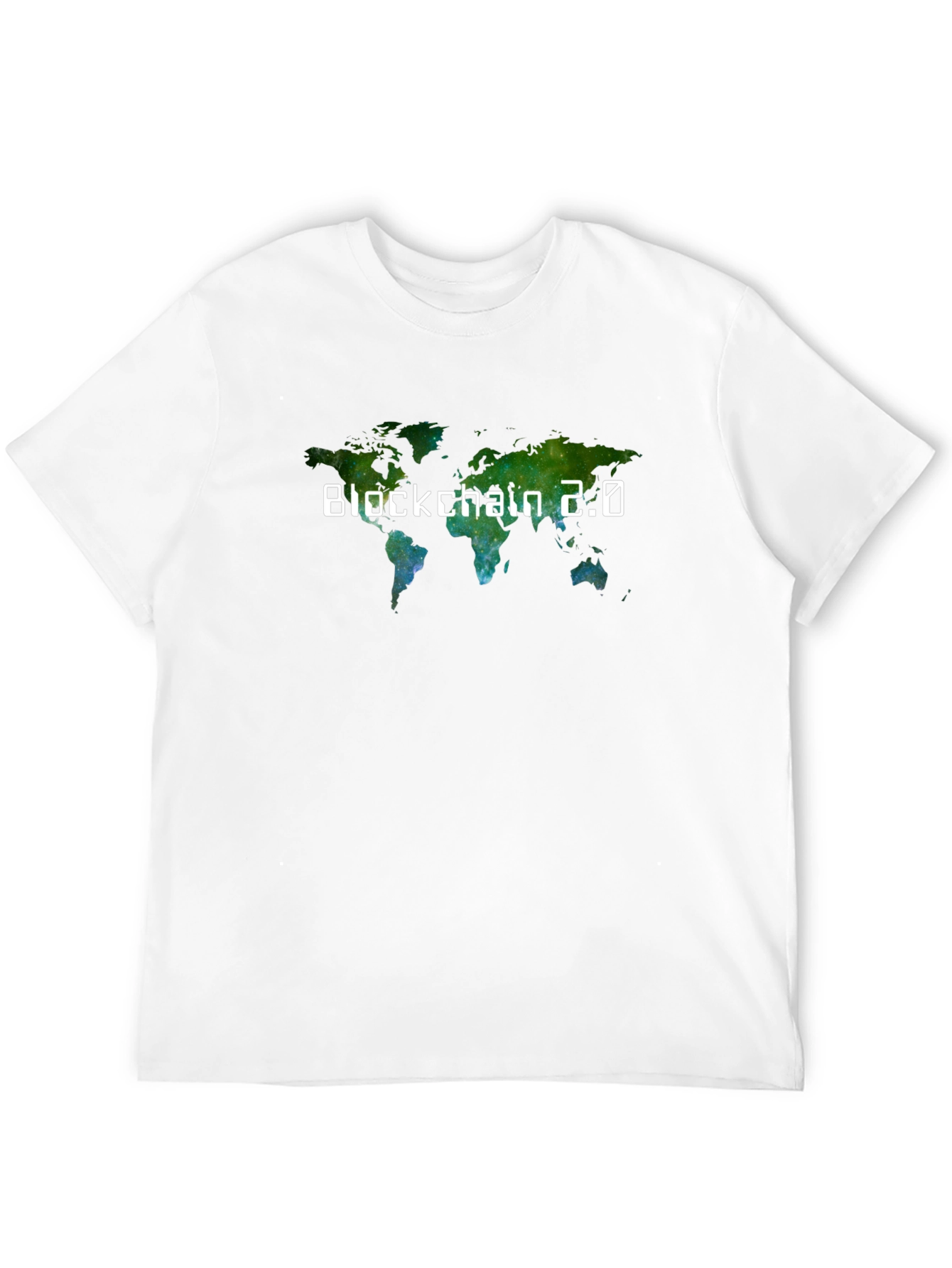 Blockchain 2.0 World Map T-Shirt - Black