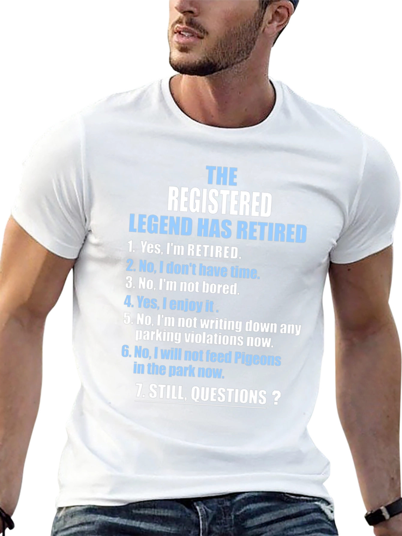 Retired Legend Novelty Graphic T-Shirt