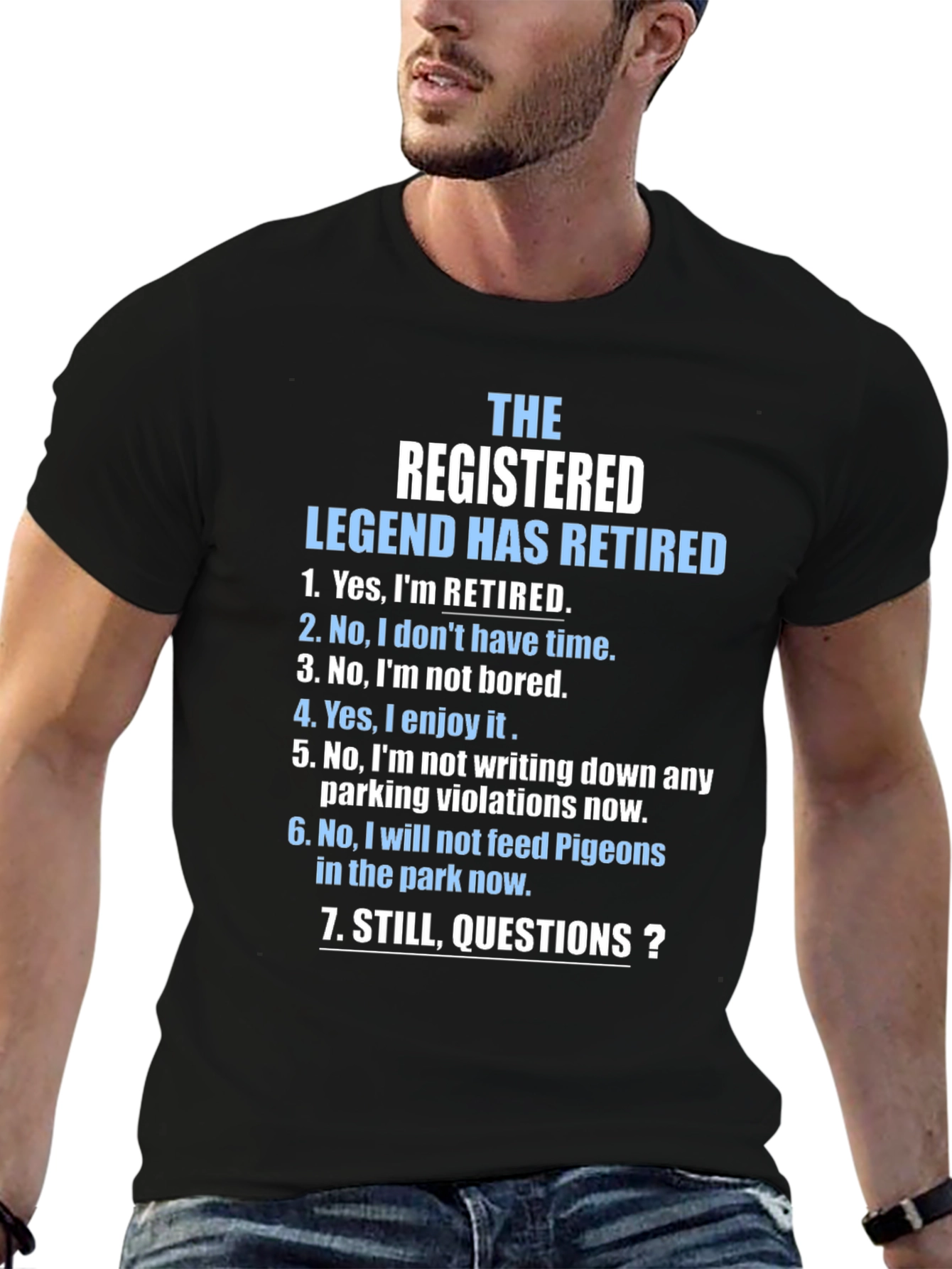 Retired Legend Novelty Graphic T-Shirt