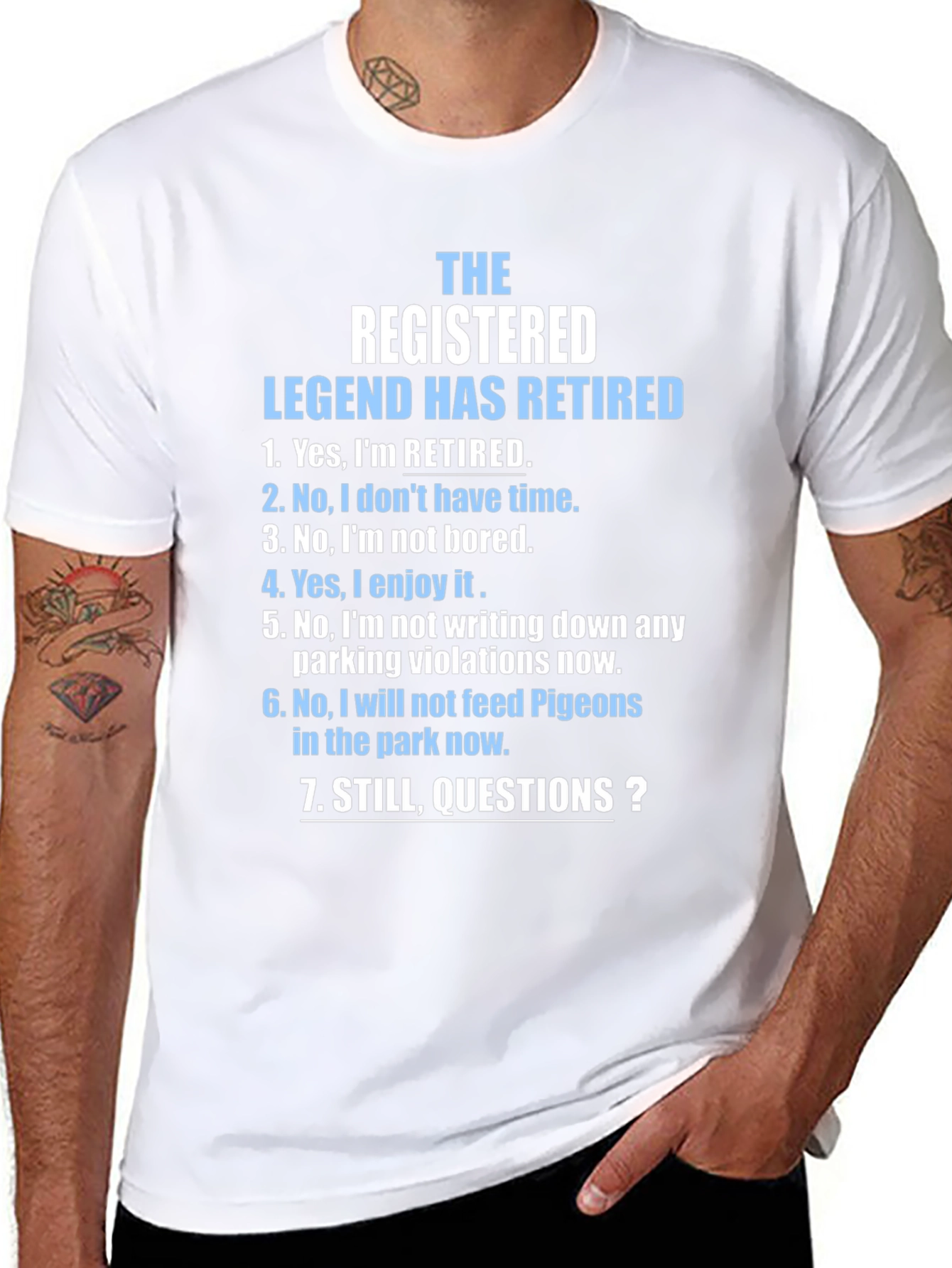 Retired Legend Novelty Graphic T-Shirt