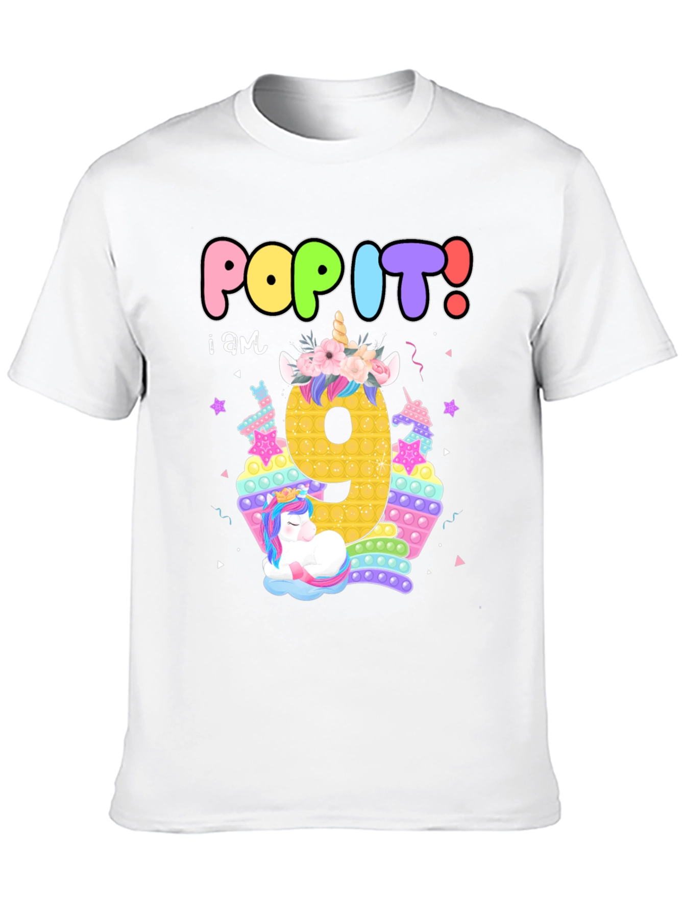 Pop It 9th Birthday T-Shirt