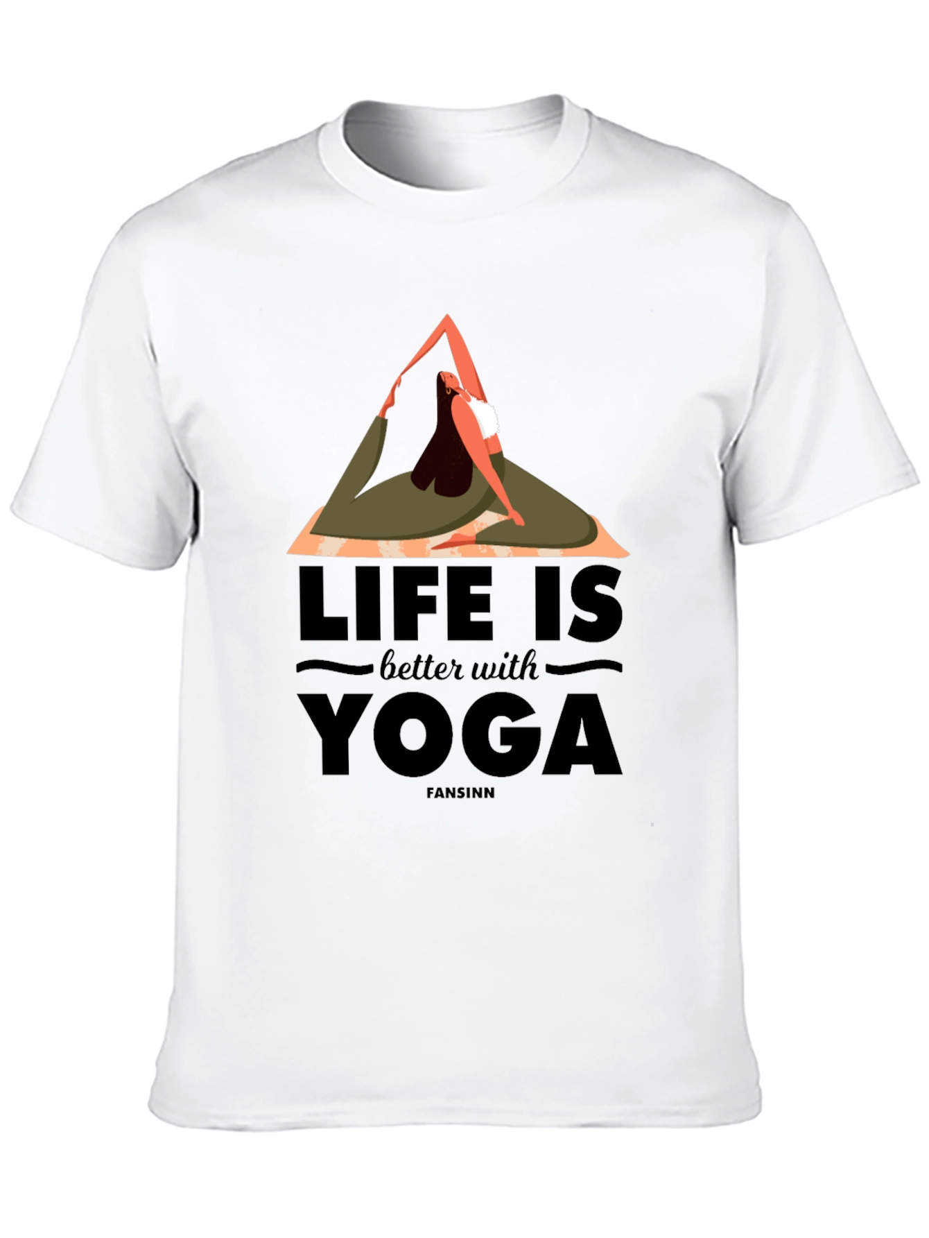 Yoga Life Graphic Tee - Comfortable Cotton Blend
