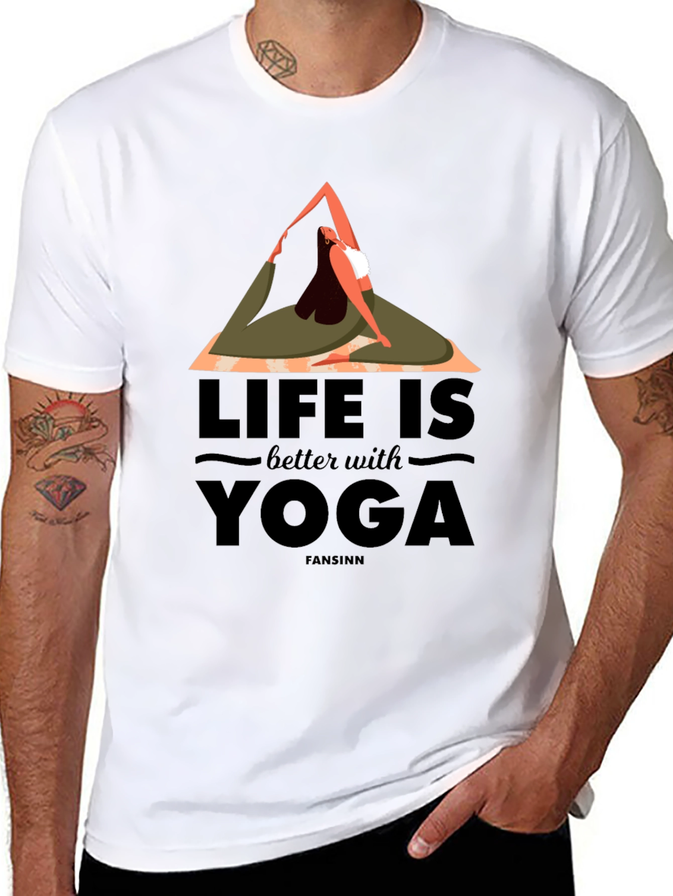 Yoga Life Graphic Tee - Comfortable Cotton Blend