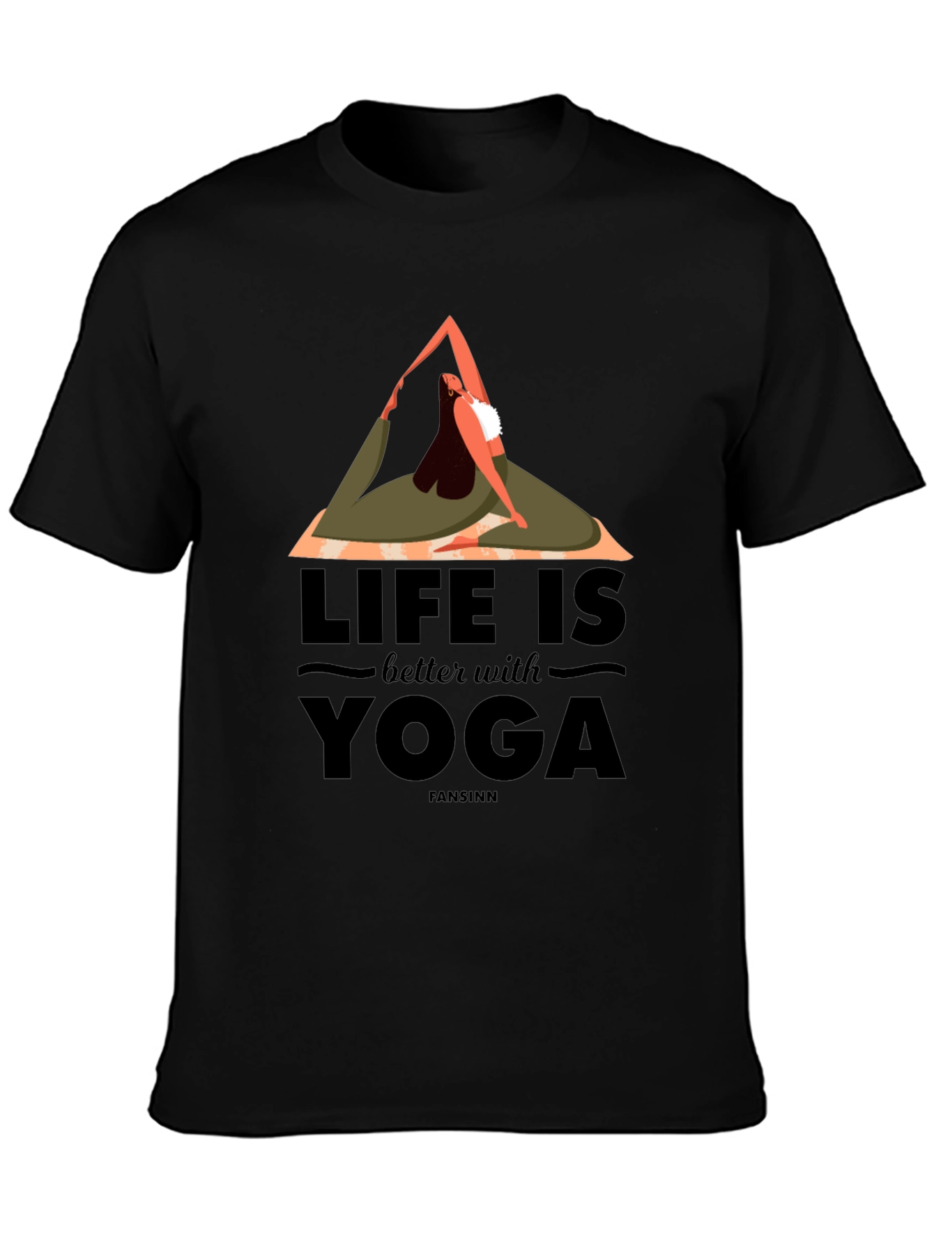Yoga Life Graphic Tee - Comfortable Cotton Blend