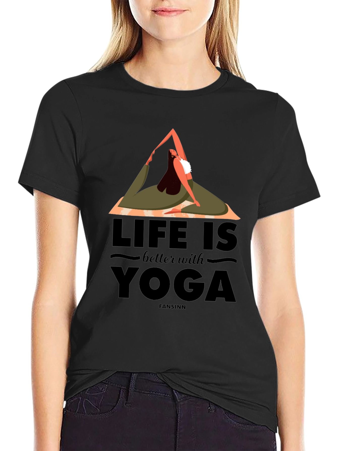 Yoga Life Graphic Tee - Comfortable Cotton Blend