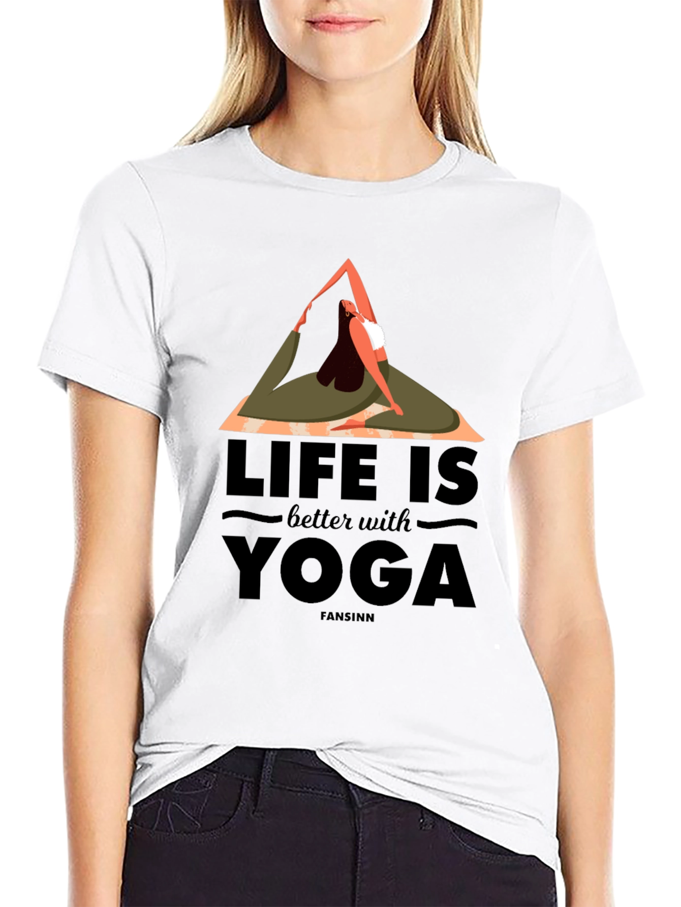 Yoga Life Graphic Tee - Comfortable Cotton Blend
