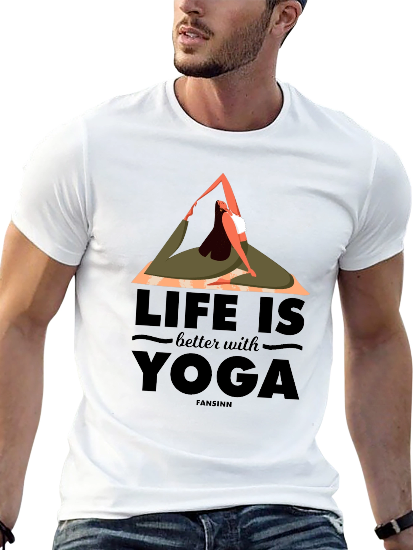 Yoga Life Graphic Tee - Comfortable Cotton Blend