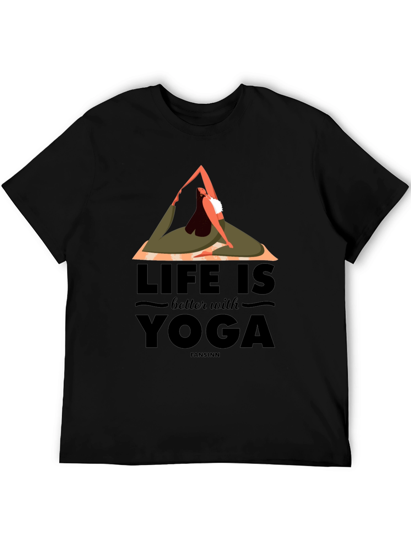 Yoga Life Graphic Tee - Comfortable Cotton Blend