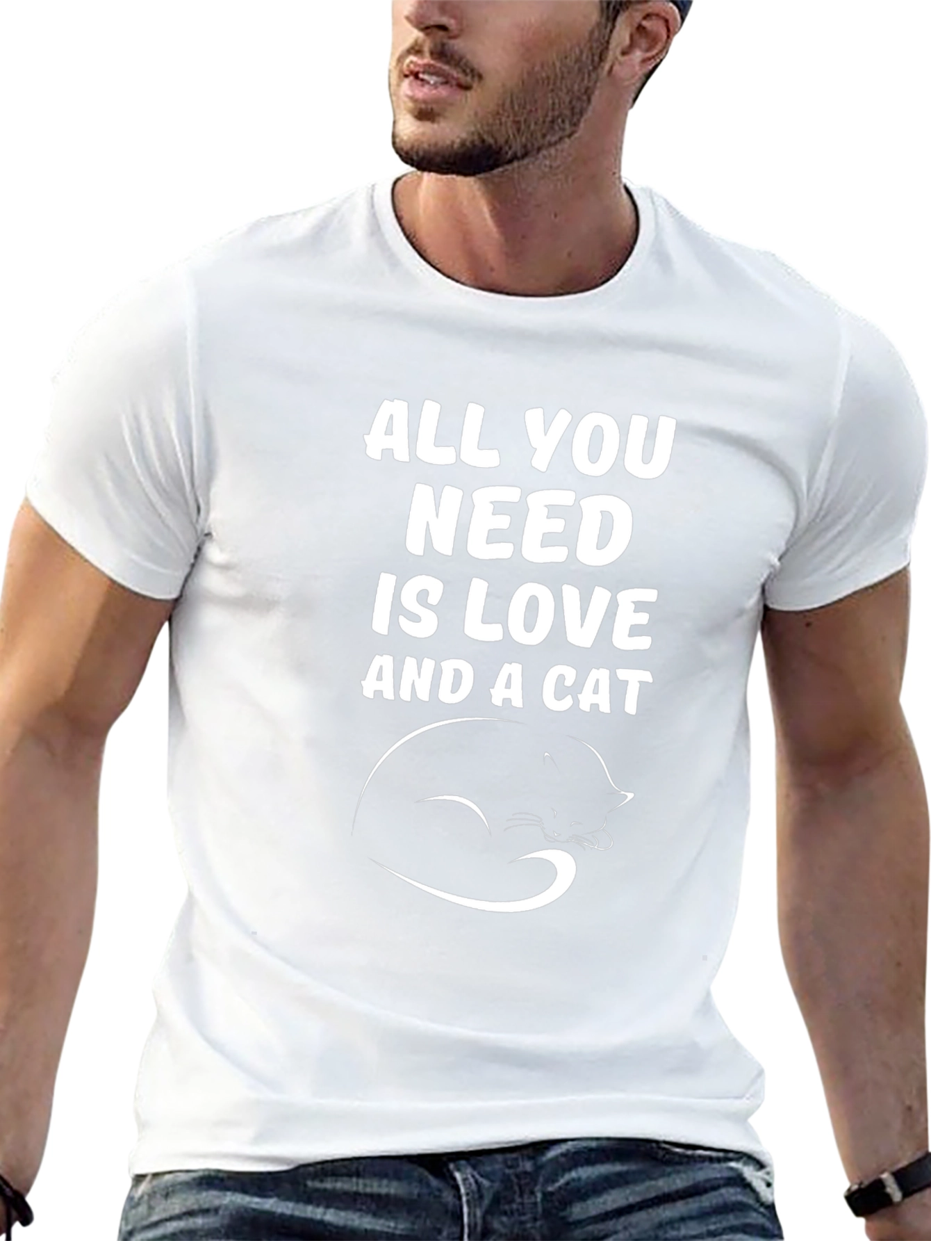 All You Need Is Love and a Cat T-Shirt