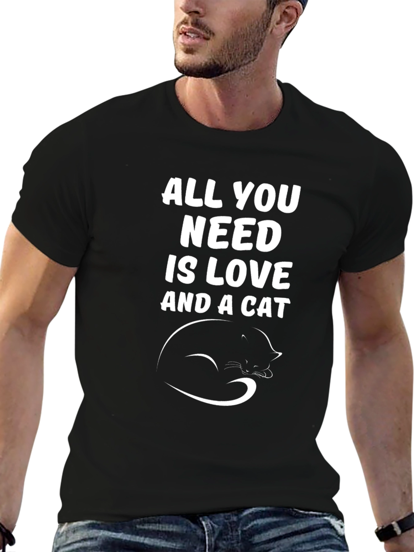 All You Need Is Love and a Cat T-Shirt