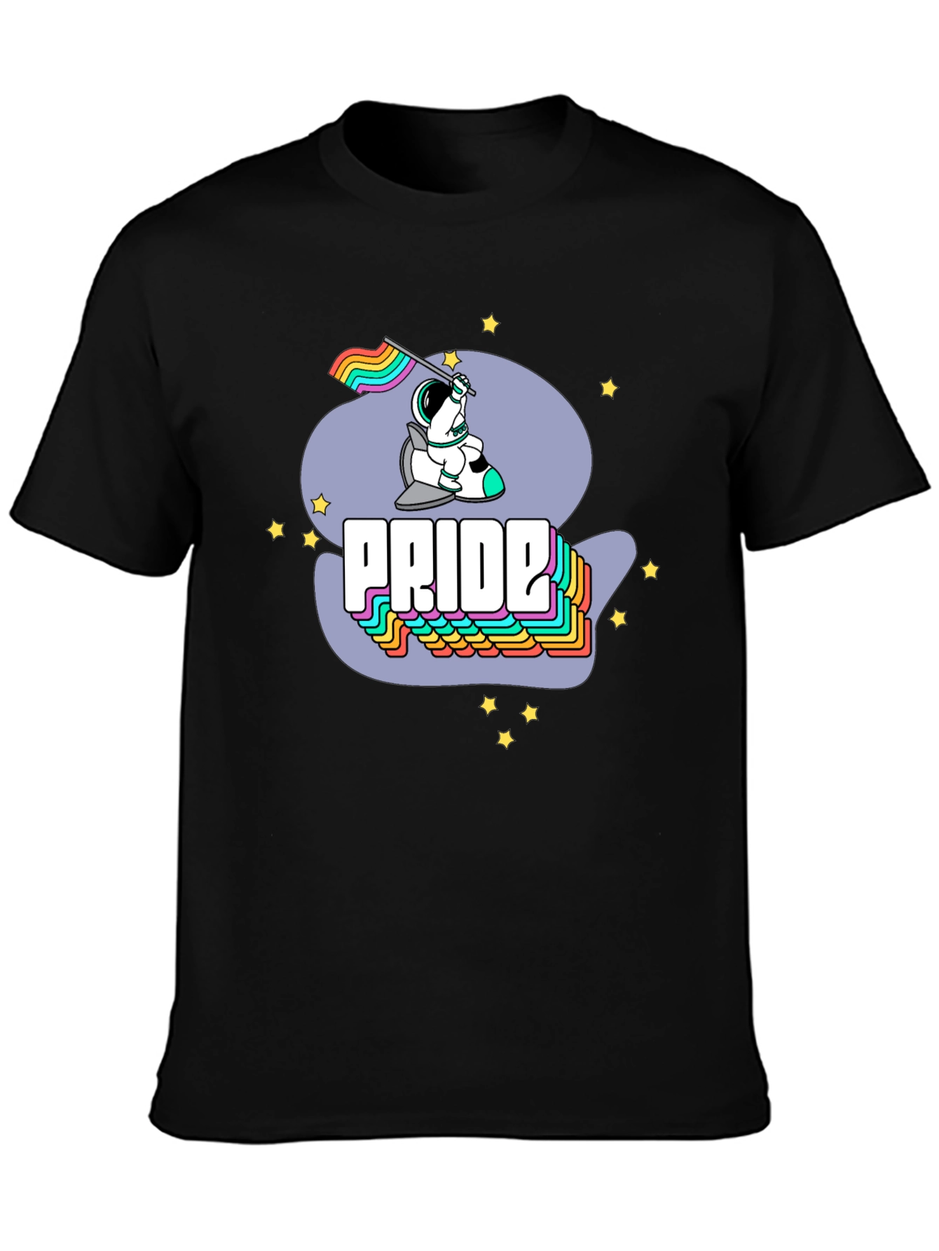 Pride Astronaut Graphic Tee - Unisex Crew Neck
