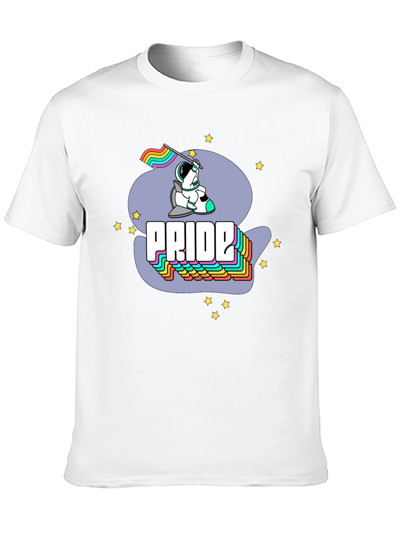 Pride Astronaut Graphic Tee - Unisex Crew Neck