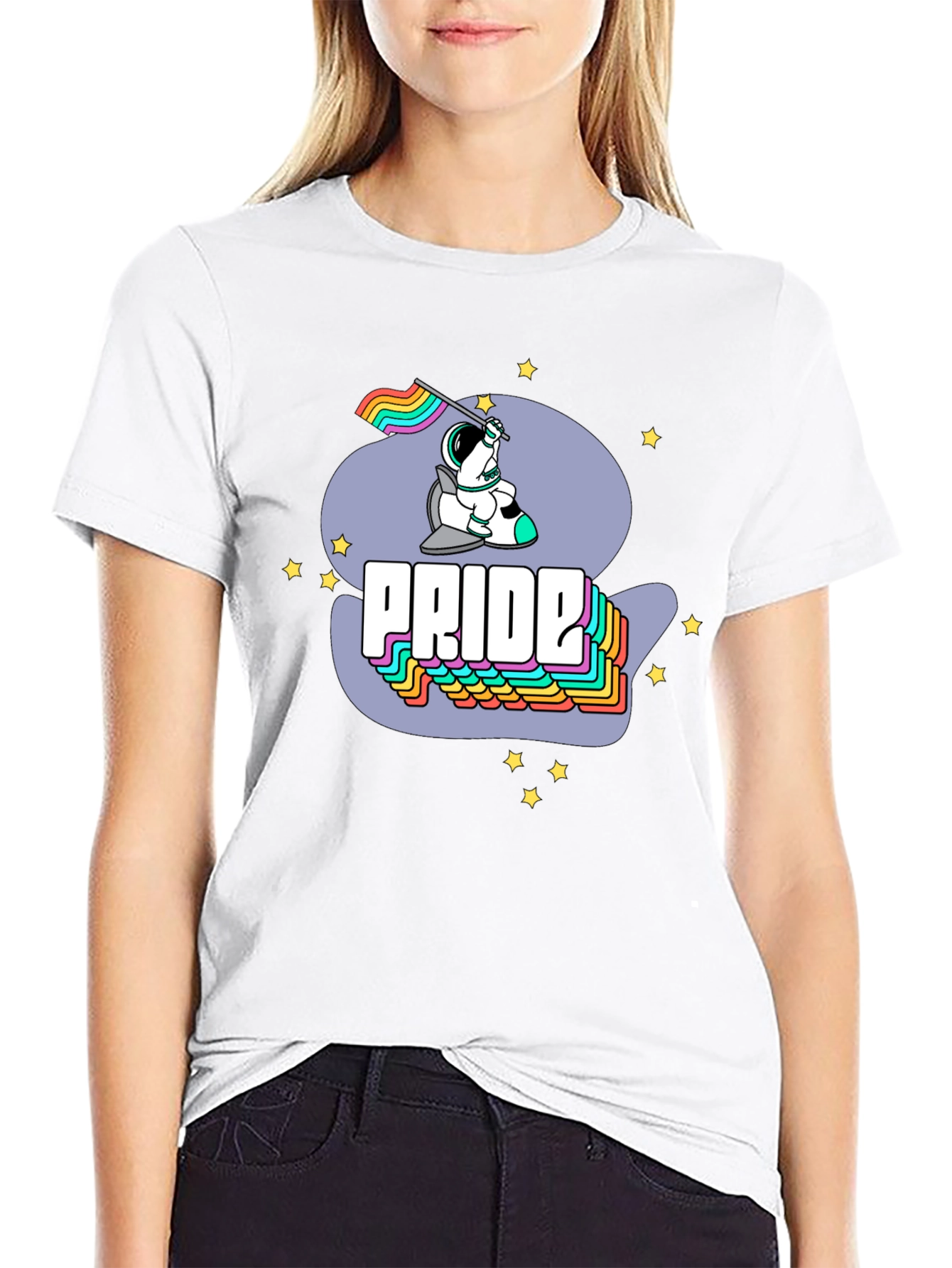 Pride Astronaut Graphic Tee - Unisex Crew Neck