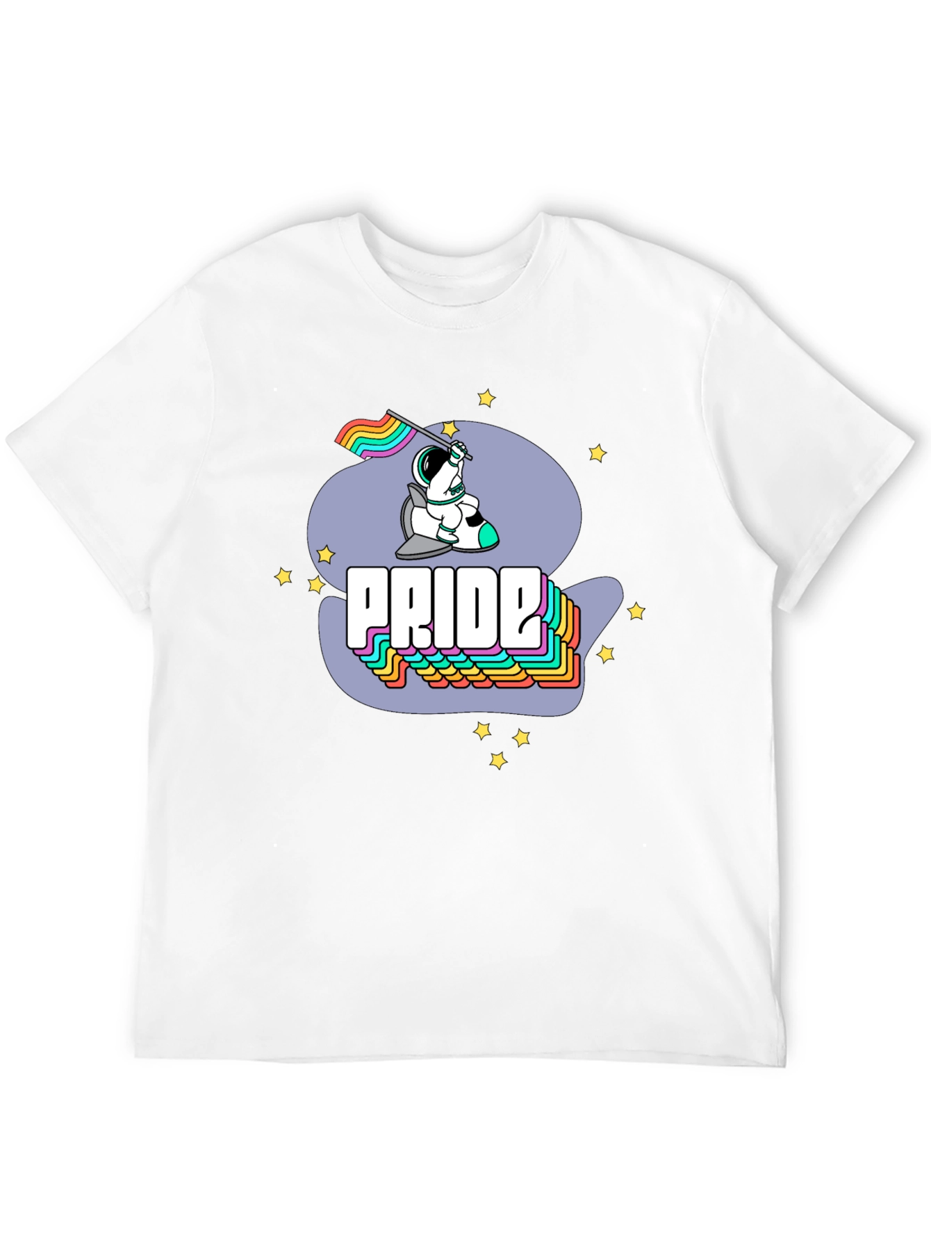 Pride Astronaut Graphic Tee - Unisex Crew Neck
