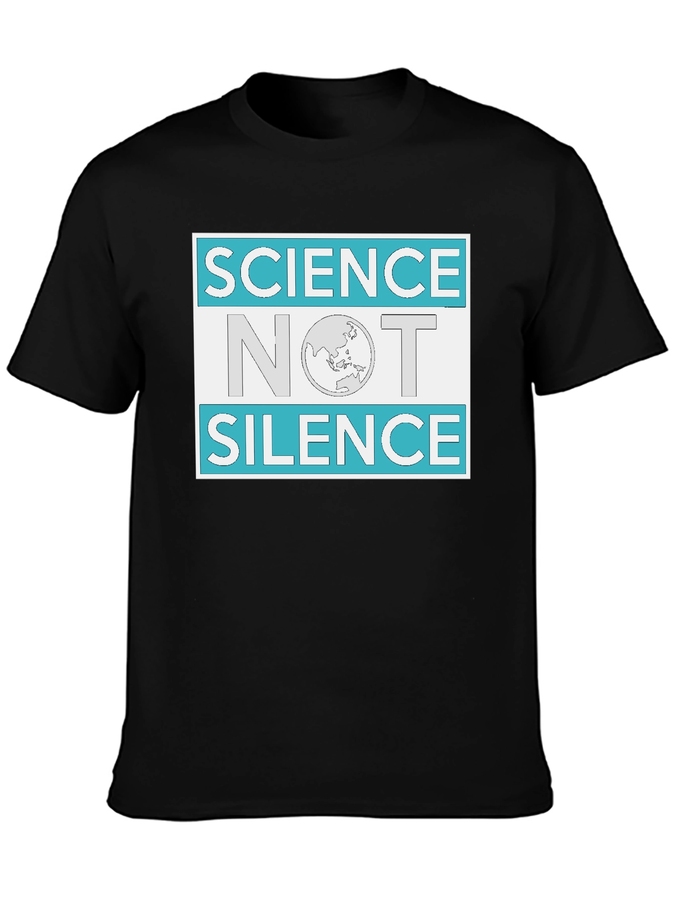 Science Not Silence Graphic Tee - Black