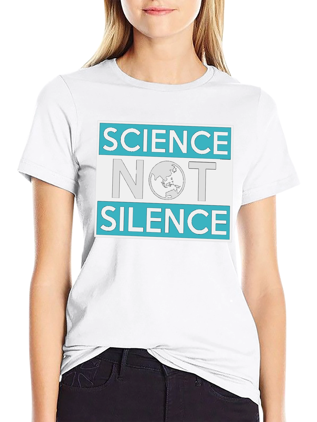 Science Not Silence Graphic Tee - Black