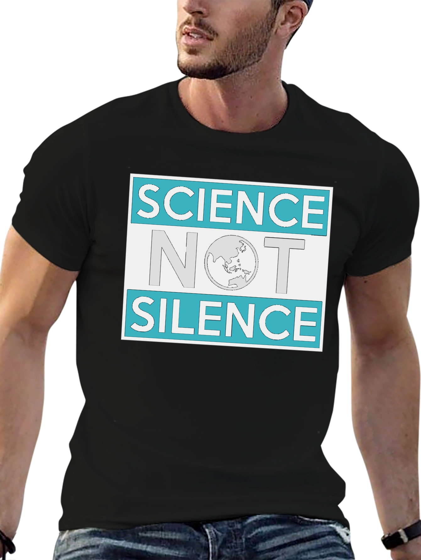Science Not Silence Graphic Tee - Black
