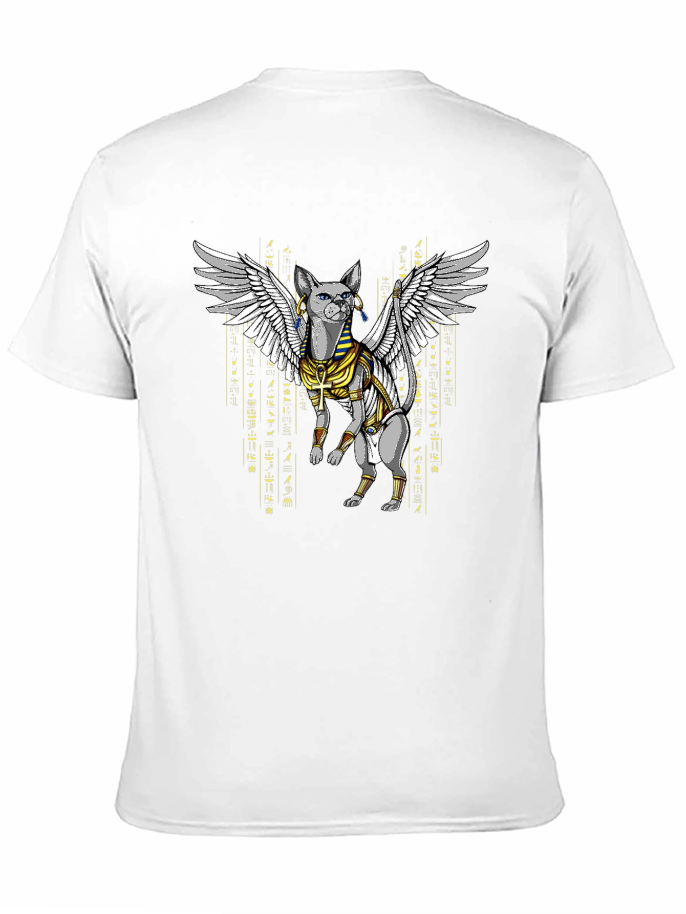 Egyptian Cat Wings T-Shirt - Unique Graphic Tee