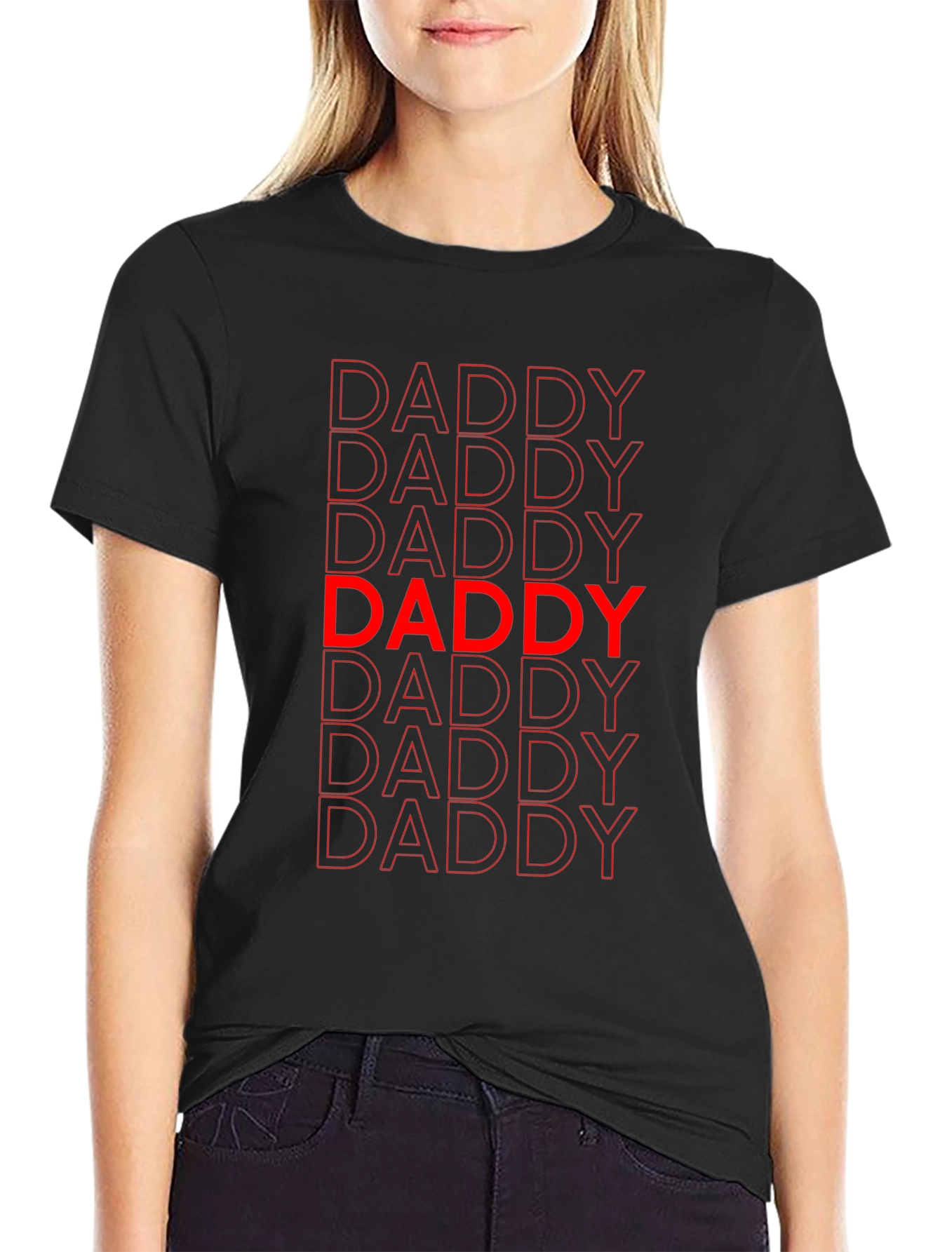 Daddy Graphic Print Crew Neck T-Shirt