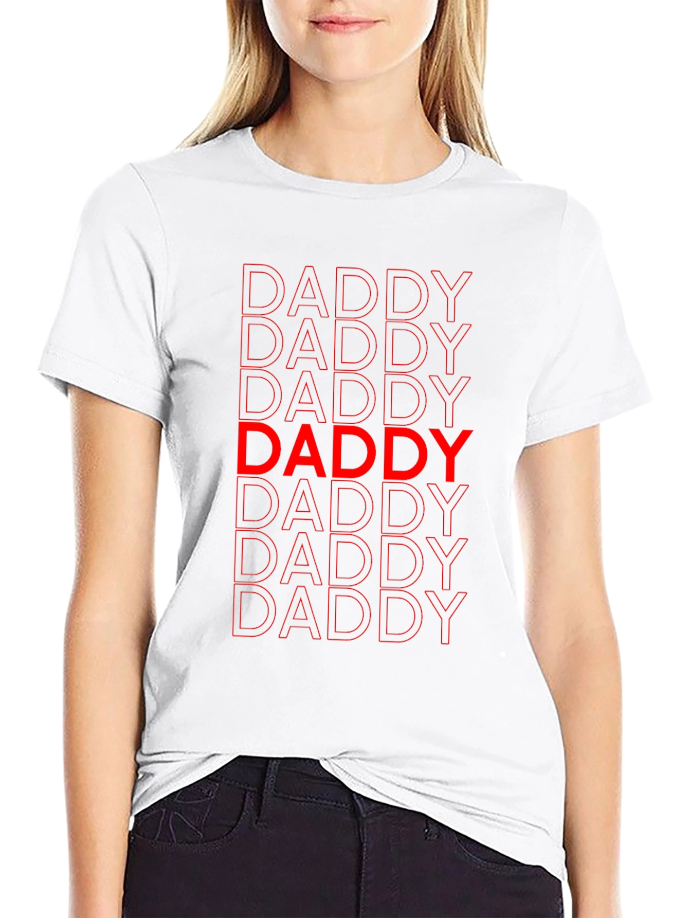 Daddy Graphic Print Crew Neck T-Shirt