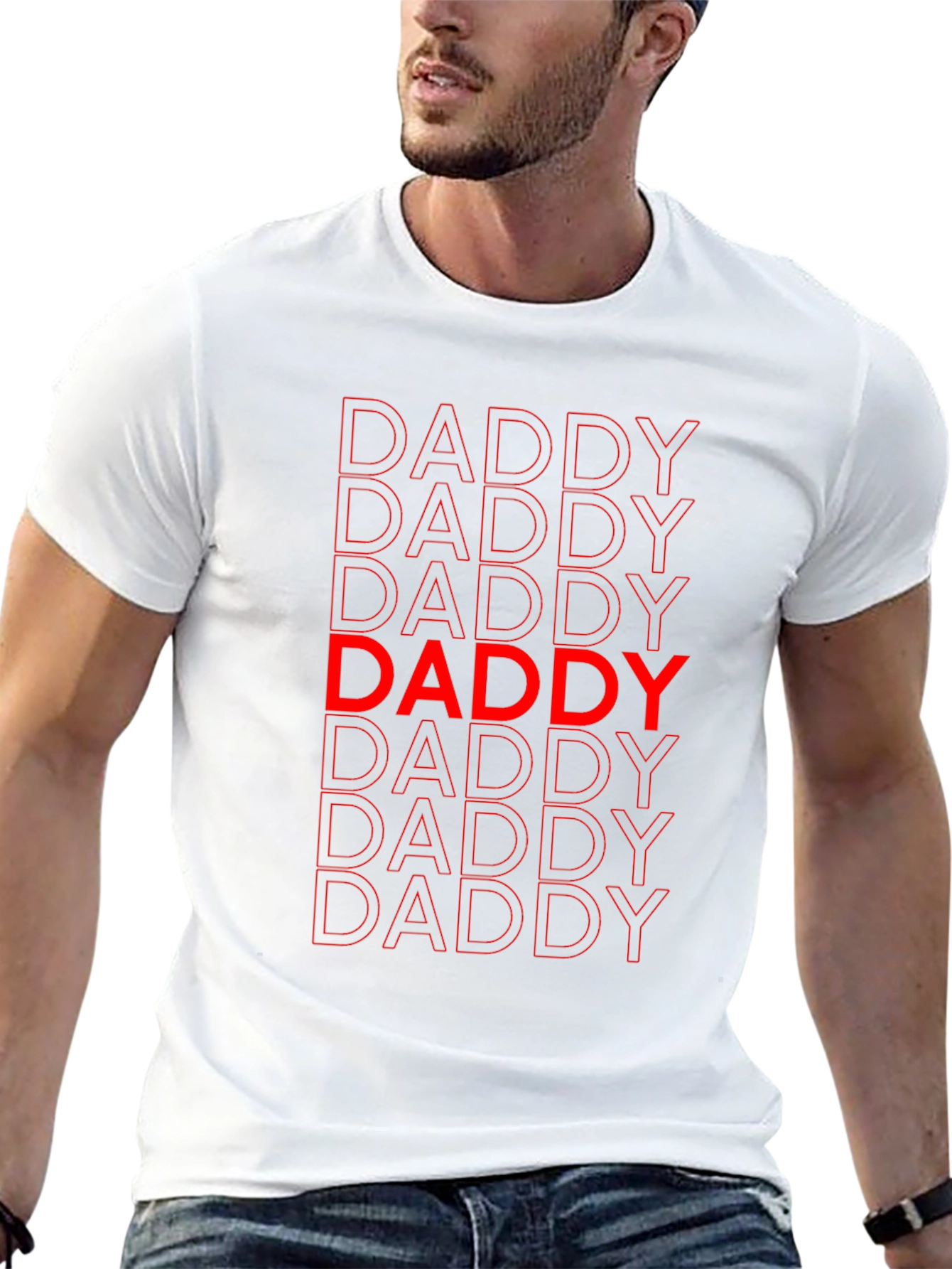 Daddy Graphic Print Crew Neck T-Shirt