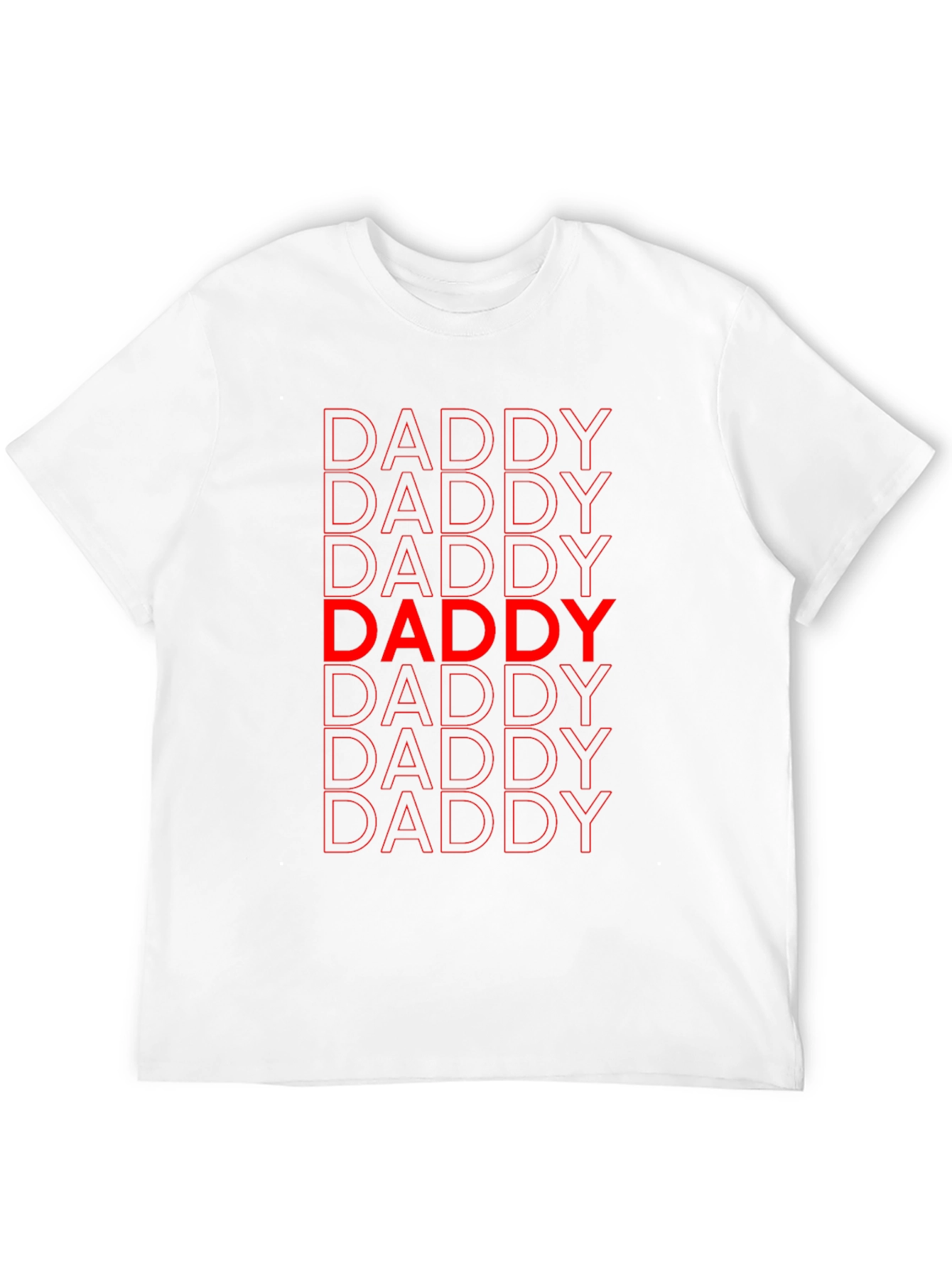 Daddy Graphic Print Crew Neck T-Shirt